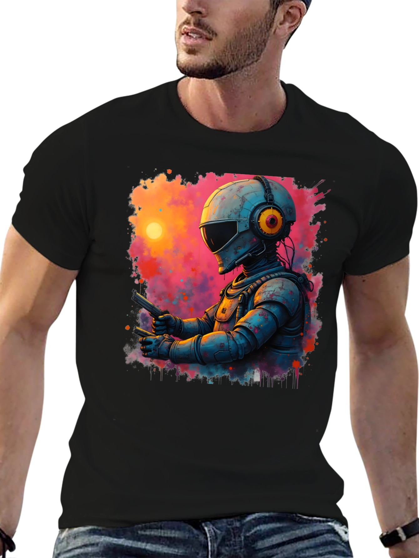 Retro Sci-Fi Astronaut T-Shirt