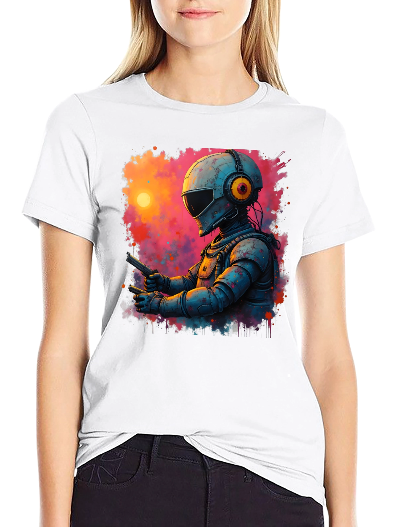Retro Sci-Fi Astronaut T-Shirt