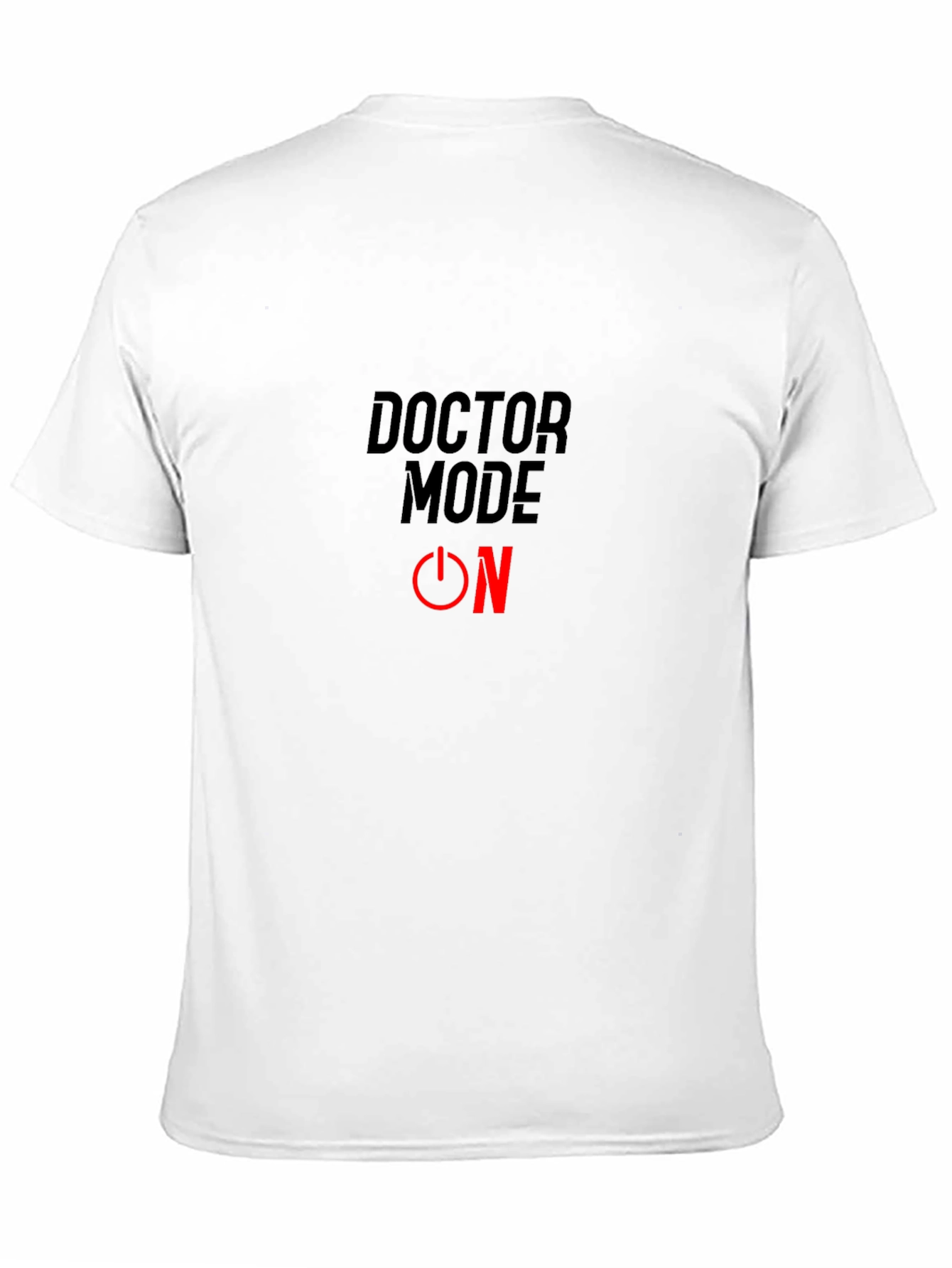Doctor Mode ON T-Shirt - Black Cotton Blend