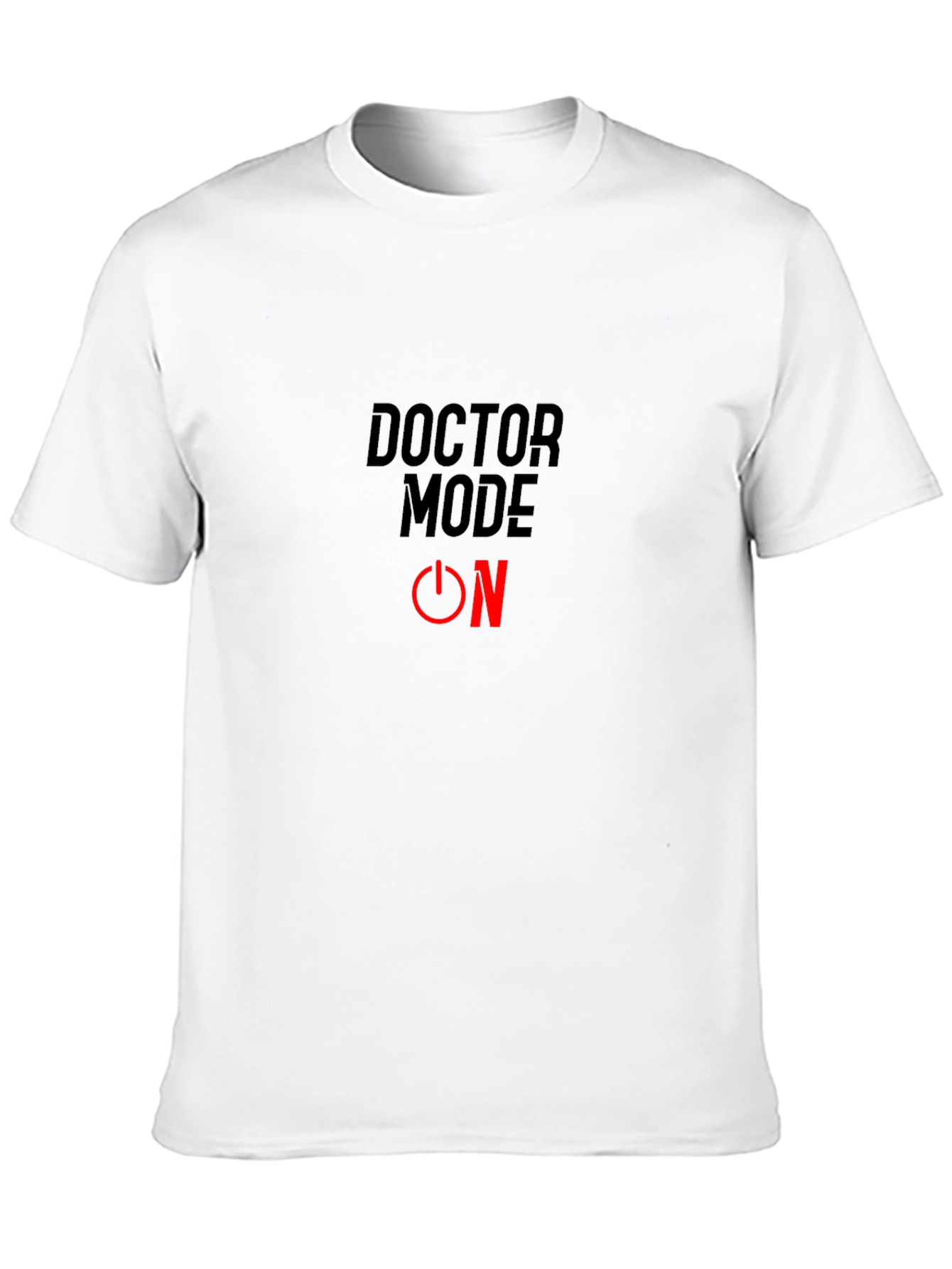 Doctor Mode ON T-Shirt - Black Cotton Blend