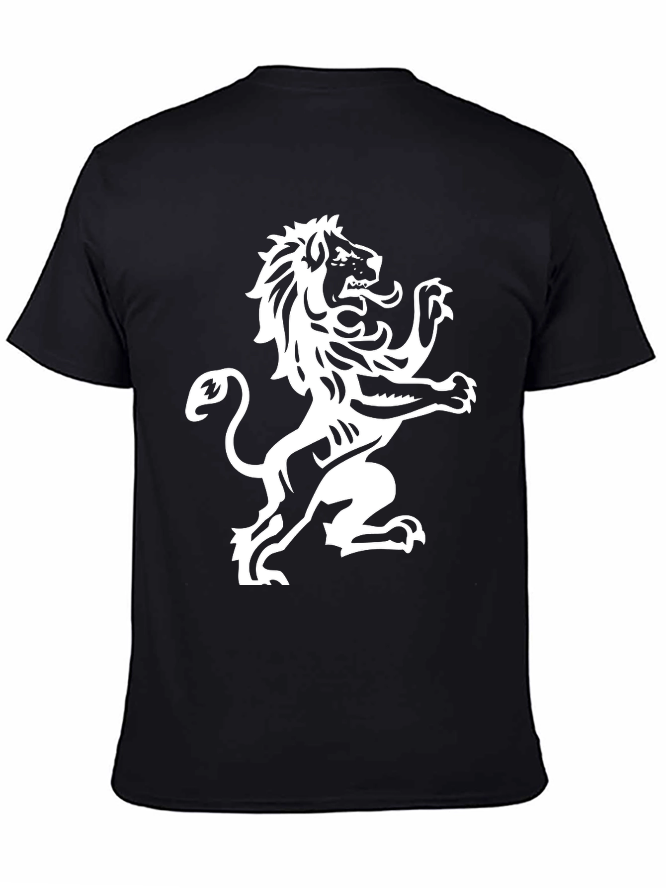 Lion Crest Graphic T-Shirt - Black