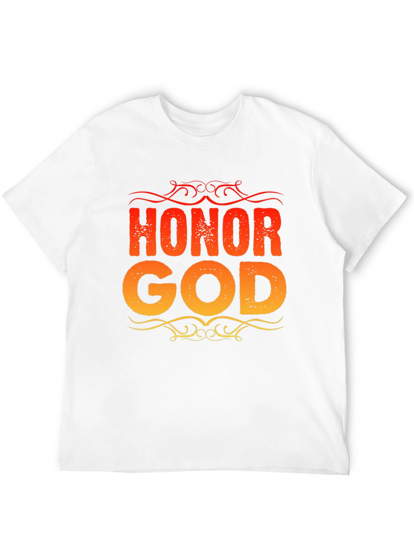Honor God Graphic Tee - Christian Black T-Shirt