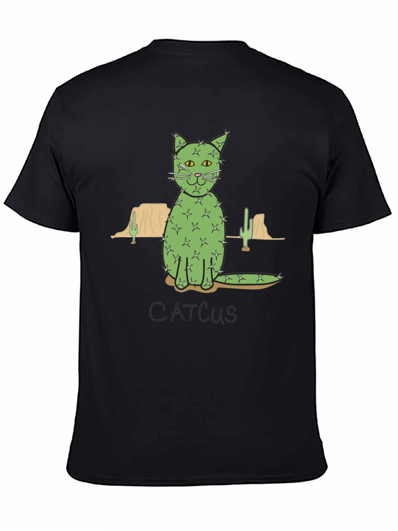 Cactus Cat T-Shirt - Desert Humor Tee