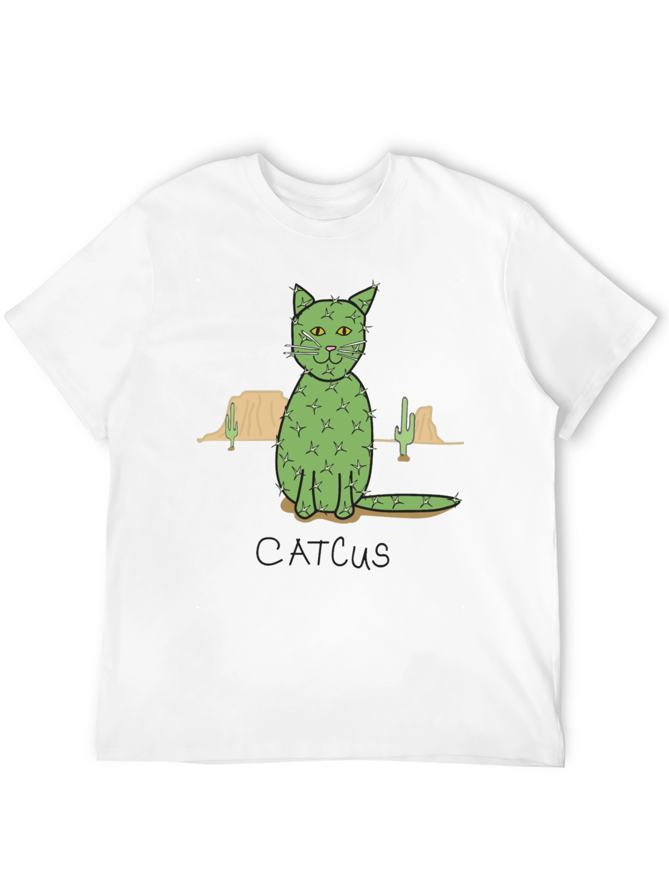 Cactus Cat T-Shirt - Desert Humor Tee
