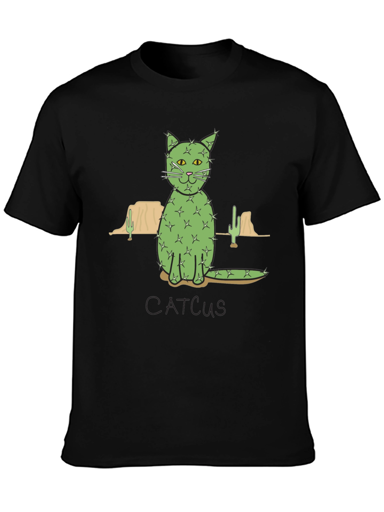 Cactus Cat T-Shirt - Desert Humor Tee