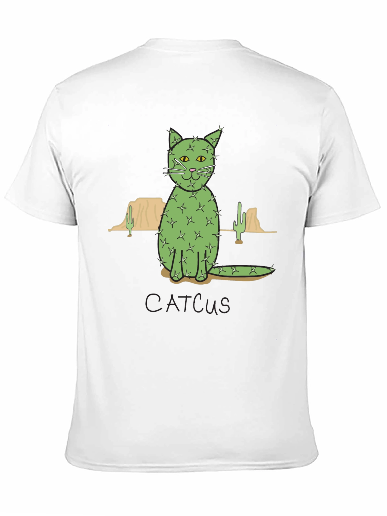 Cactus Cat T-Shirt - Desert Humor Tee