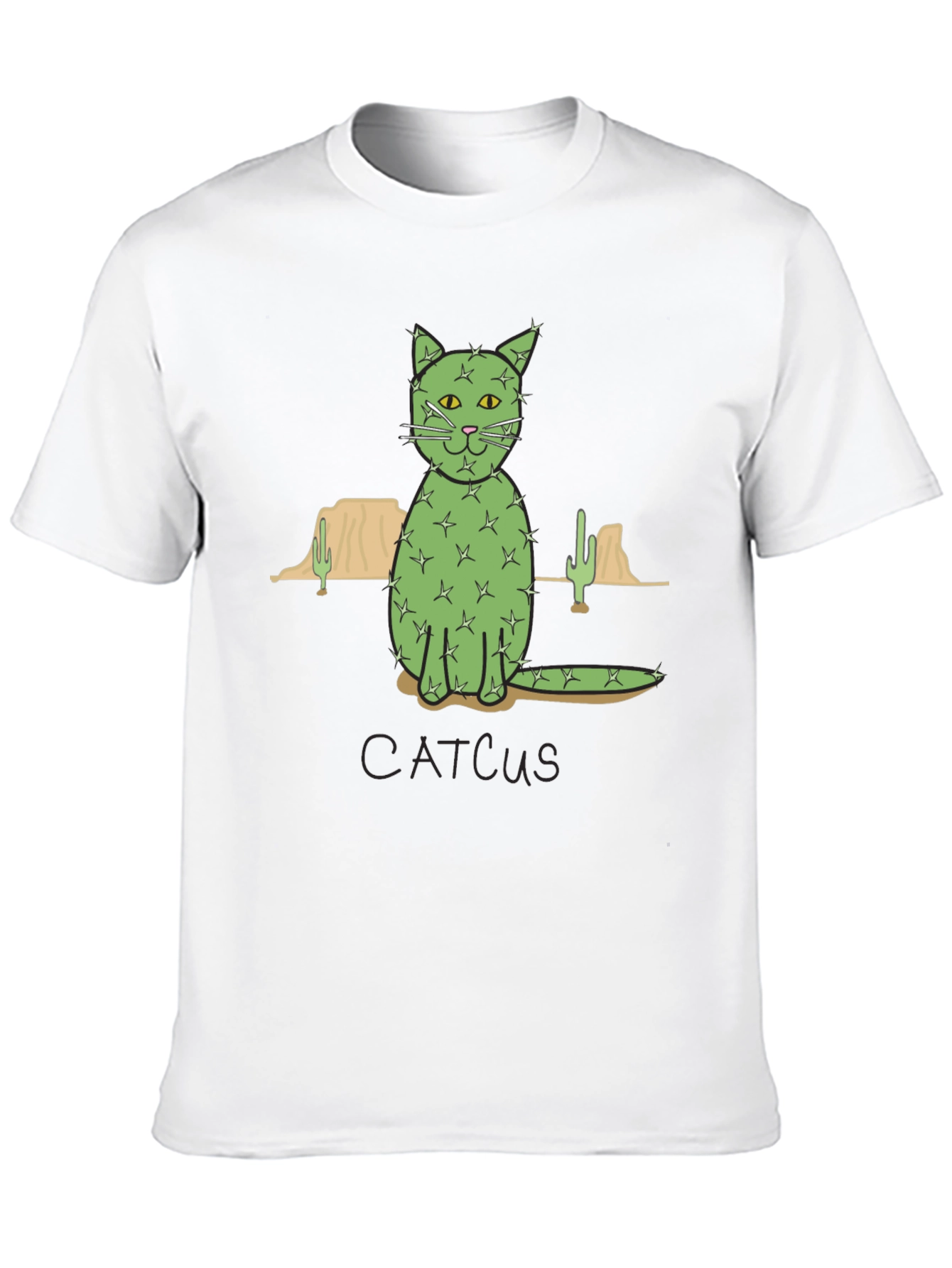 Cactus Cat T-Shirt - Desert Humor Tee