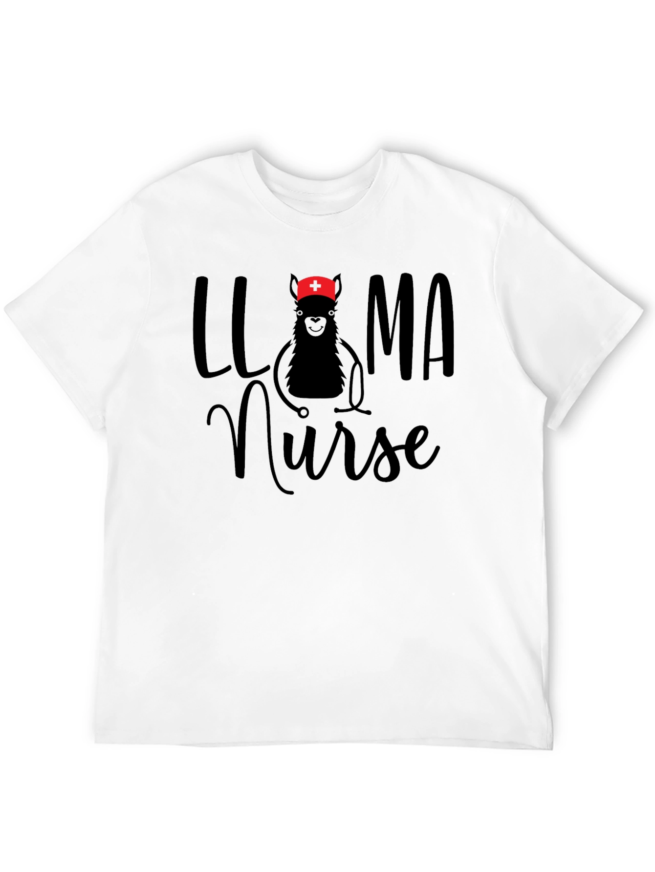 Llama Nurse T-Shirt Funny Graphic Tee