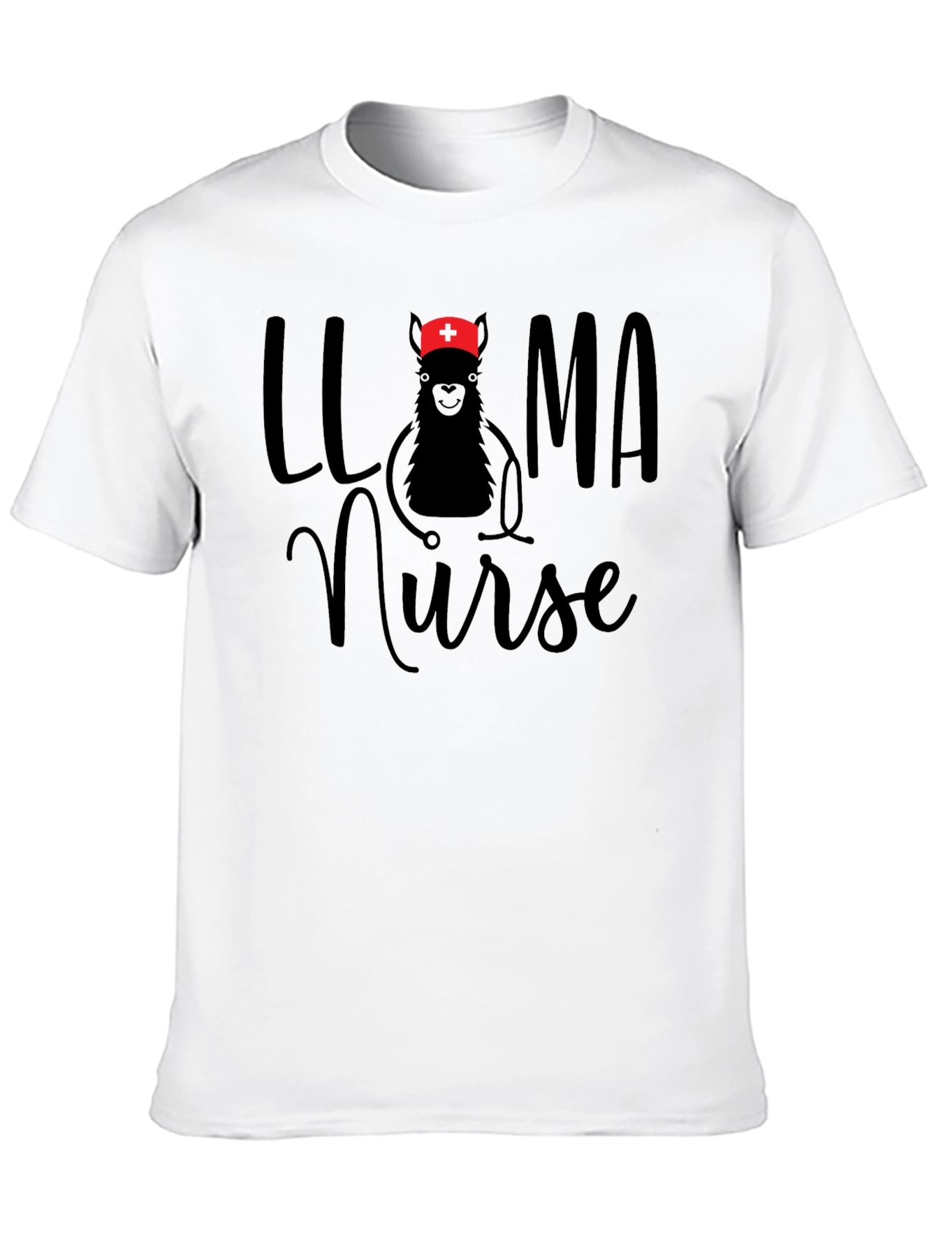 Llama Nurse T-Shirt Funny Graphic Tee