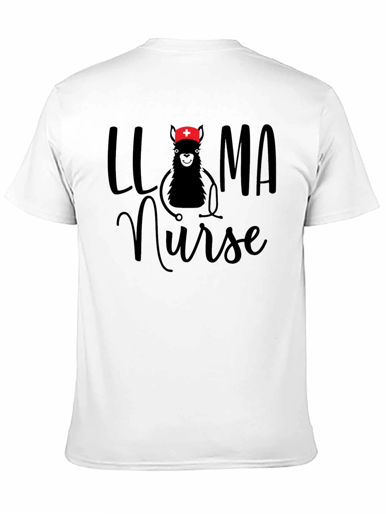 Llama Nurse T-Shirt Funny Graphic Tee