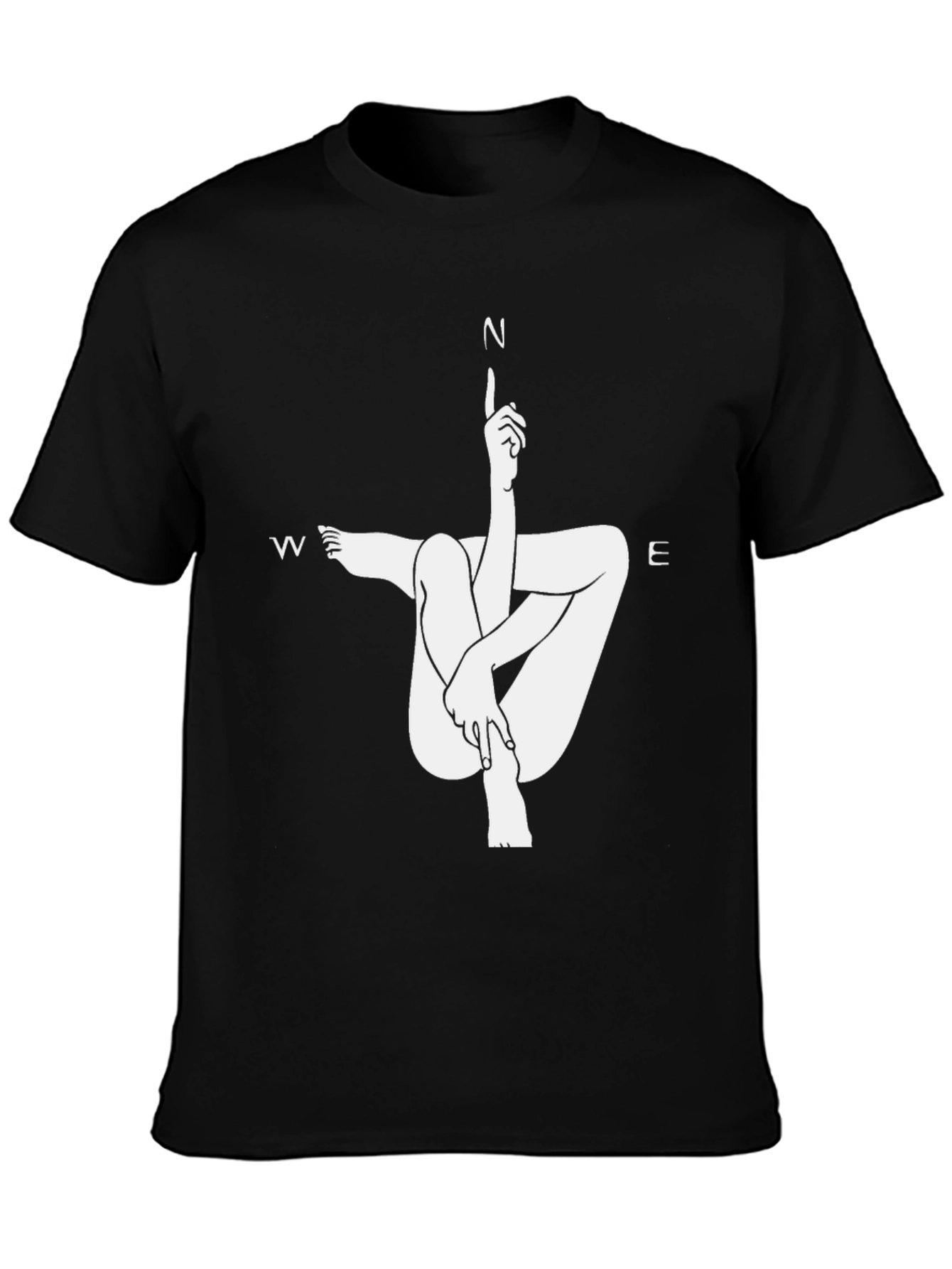 Unique Compass Direction Graphic Tee
