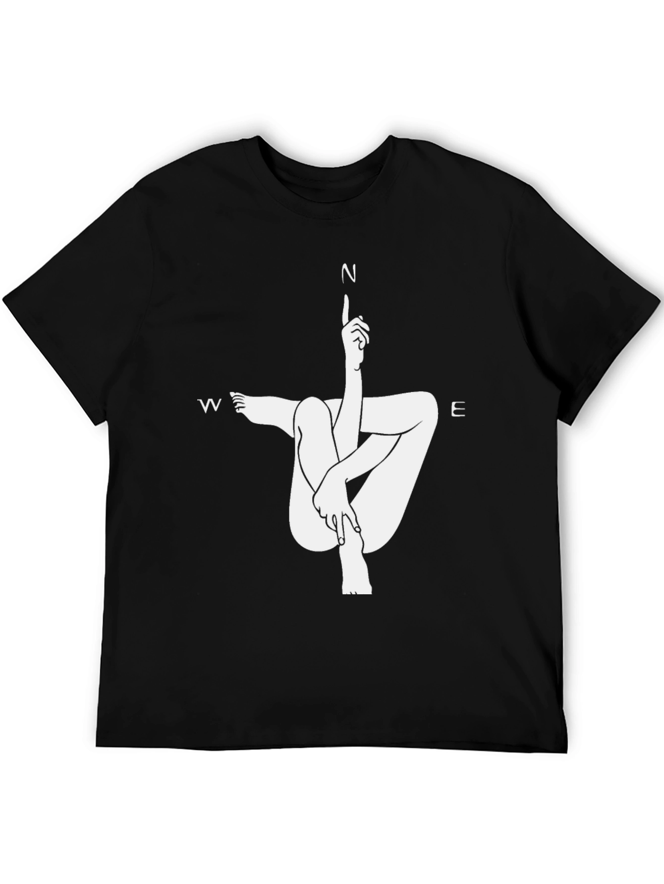 Unique Compass Direction Graphic Tee