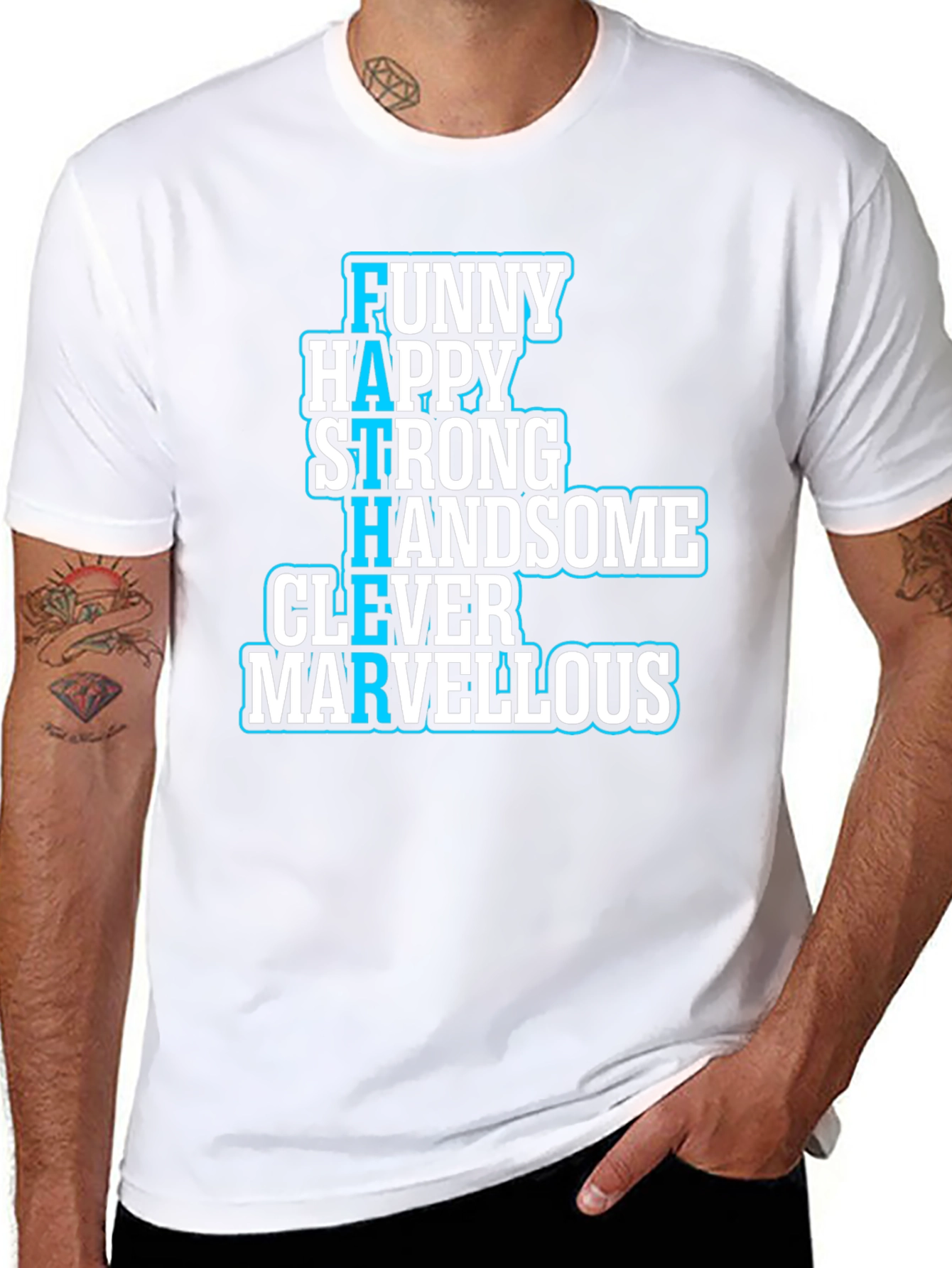 Funny Happy Strong Fathers Day T-Shirt