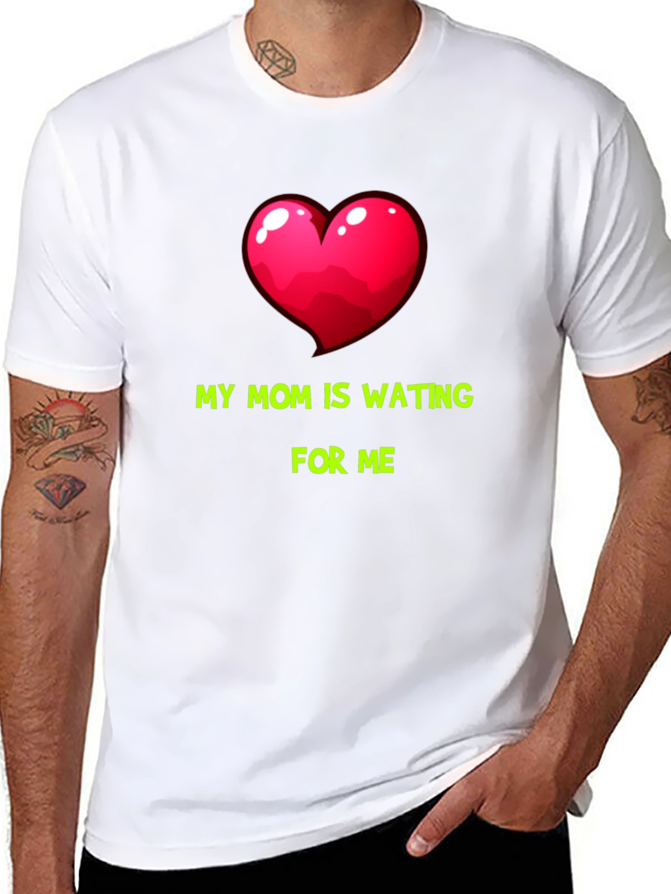 My Mom Is Waiting For Me Graphic Tee