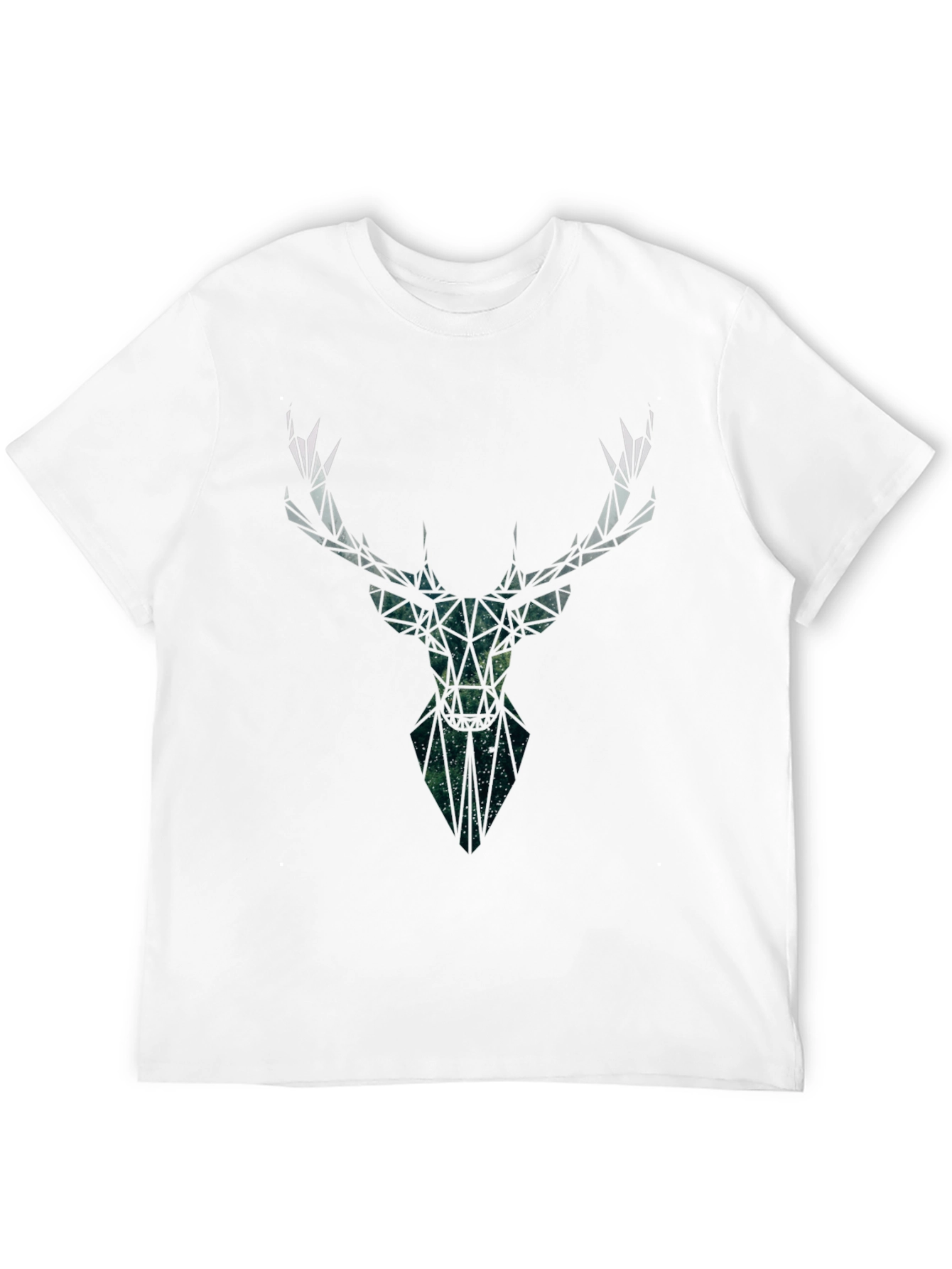 Geometric Deer Head Graphic Tee