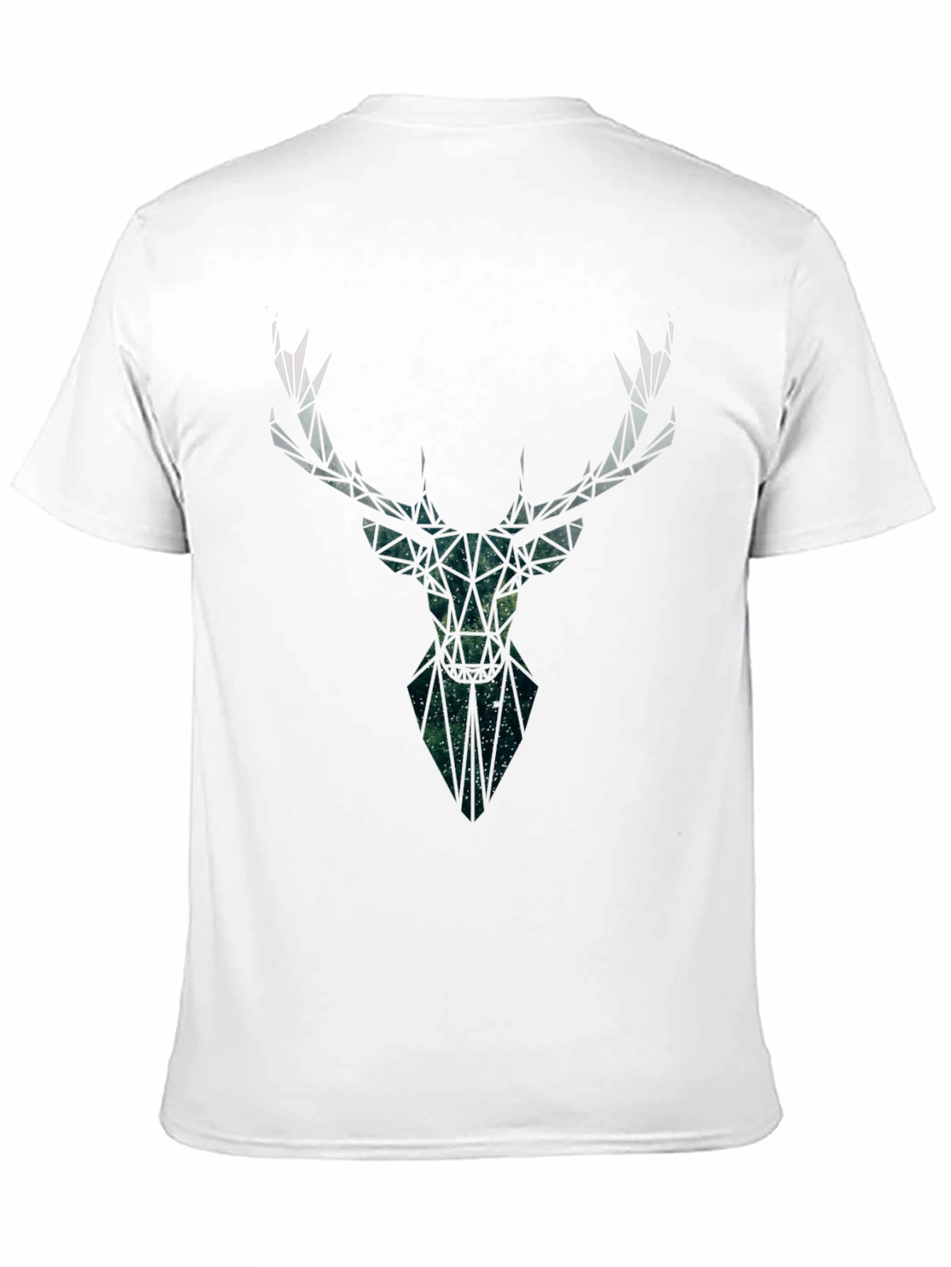 Geometric Deer Head Graphic Tee