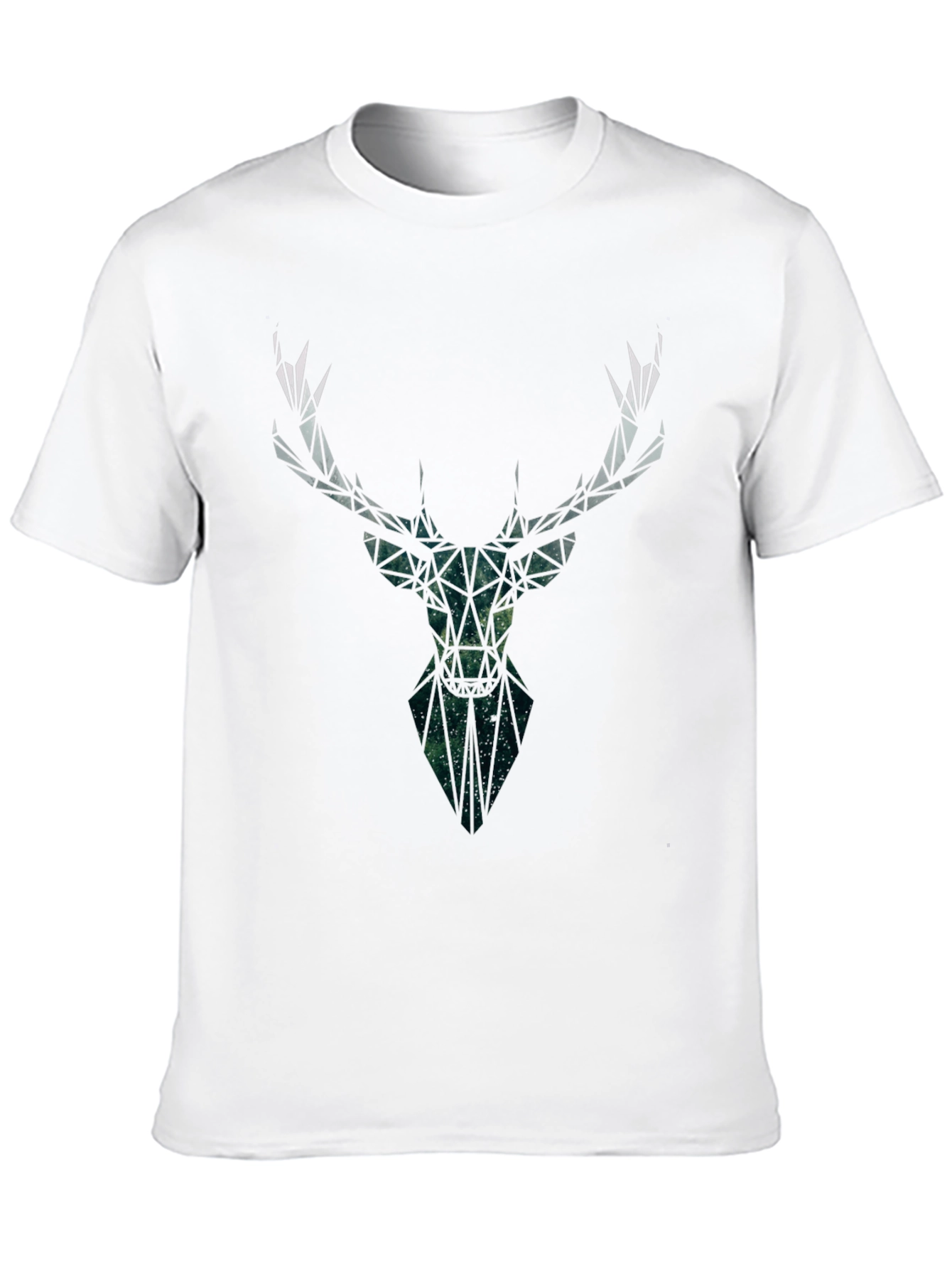 Geometric Deer Head Graphic Tee