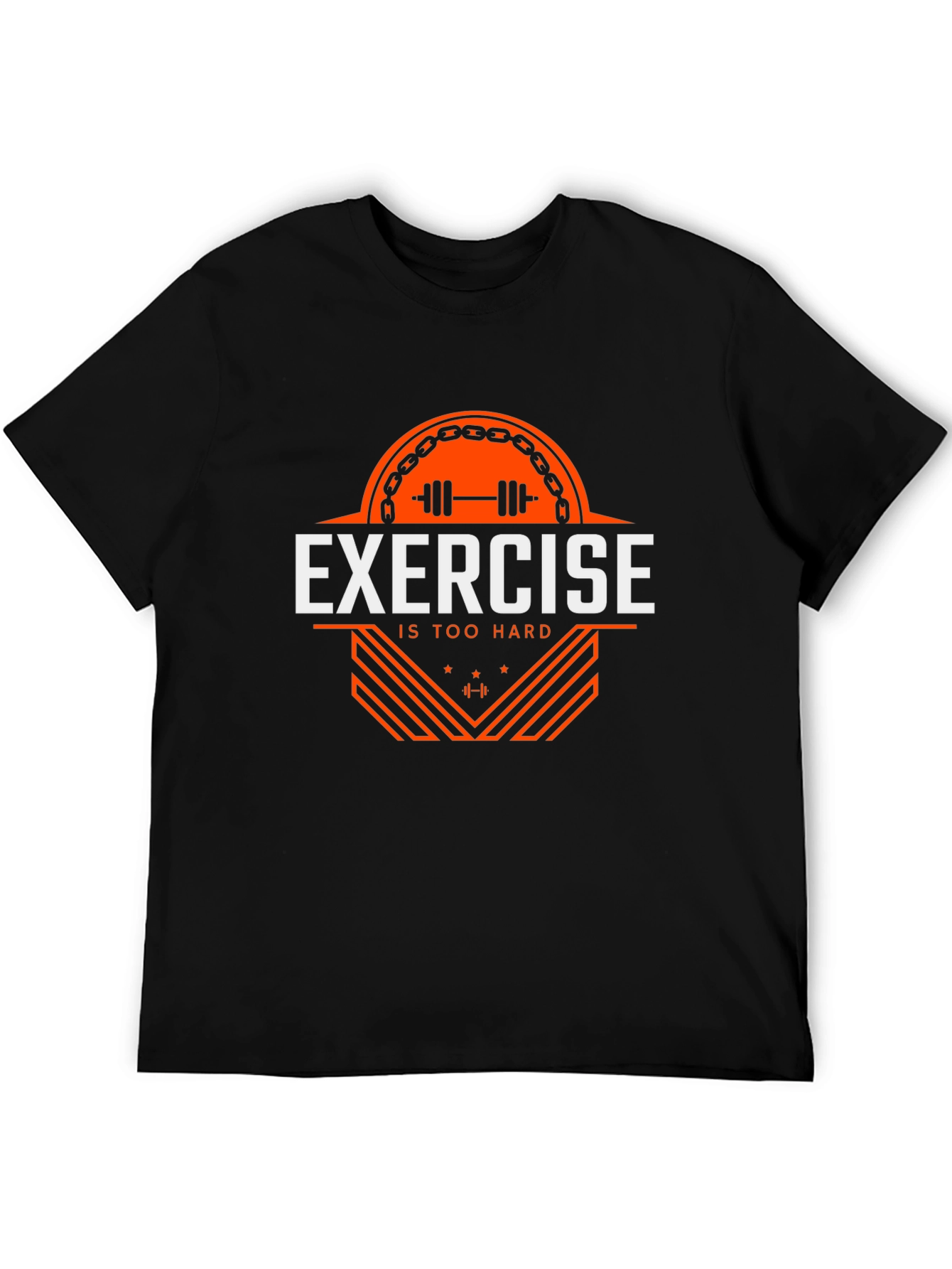 Exercise is Too Hard Graphic Tee - Black