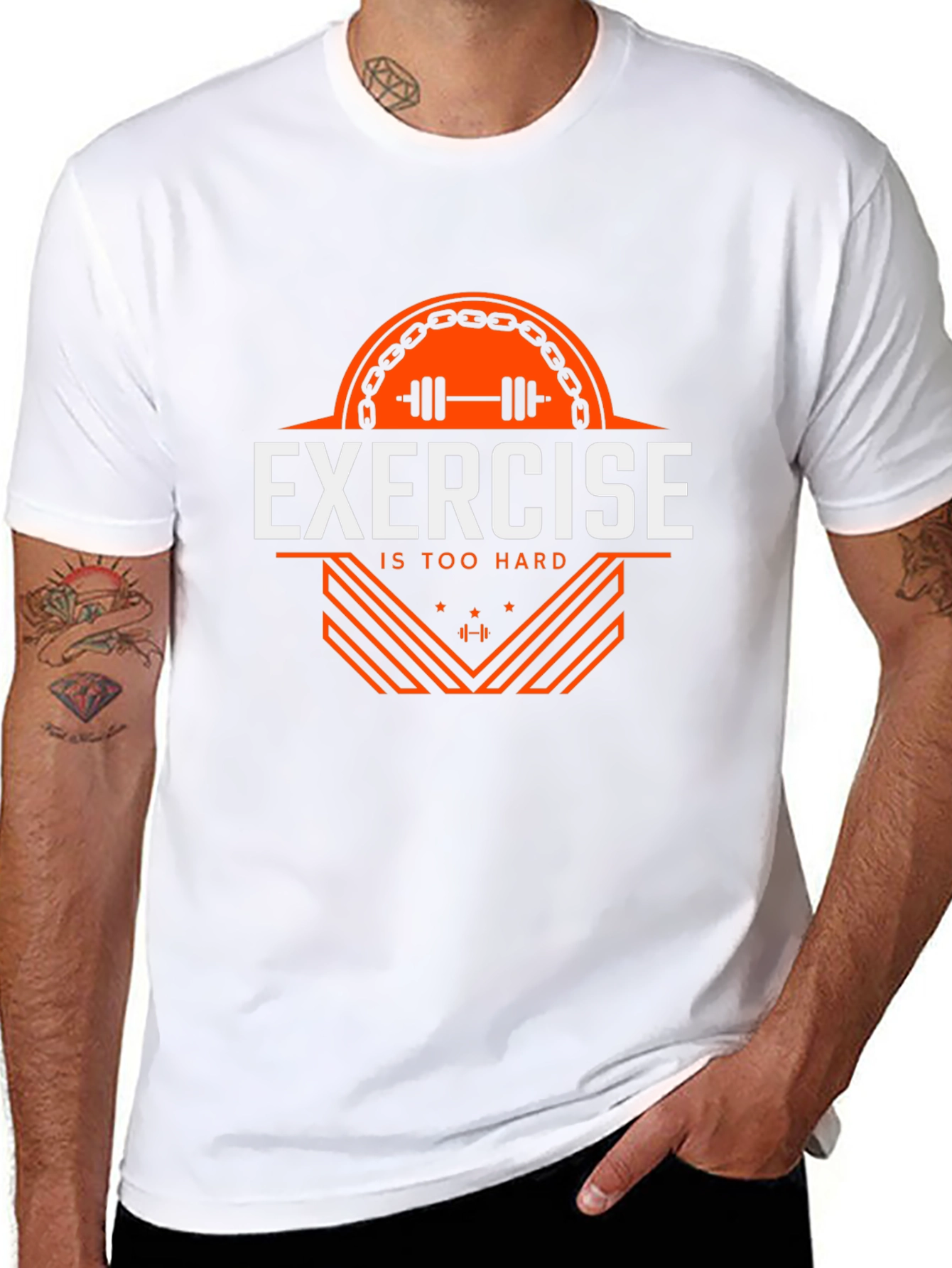 Exercise is Too Hard Graphic Tee - Black