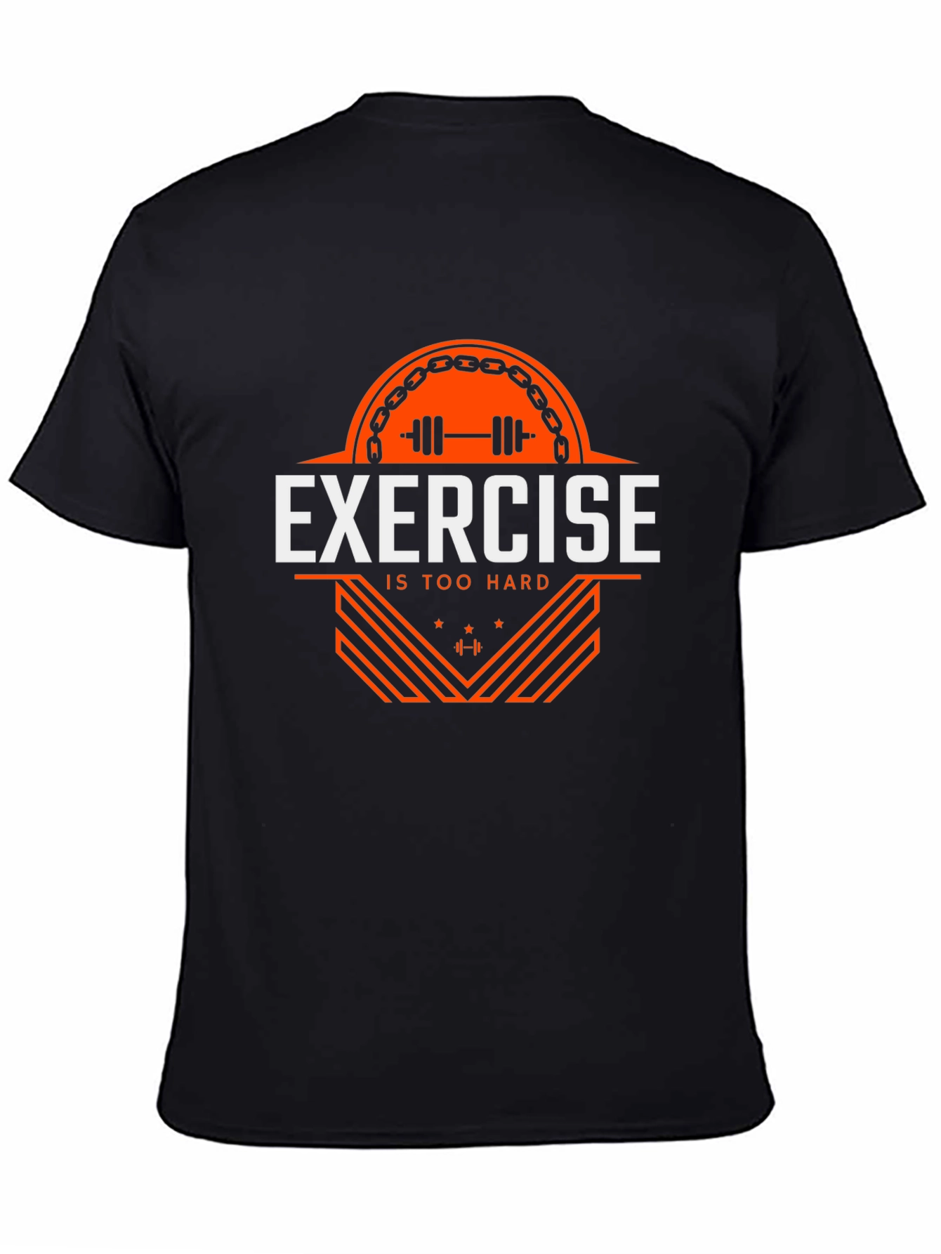 Exercise is Too Hard Graphic Tee - Black