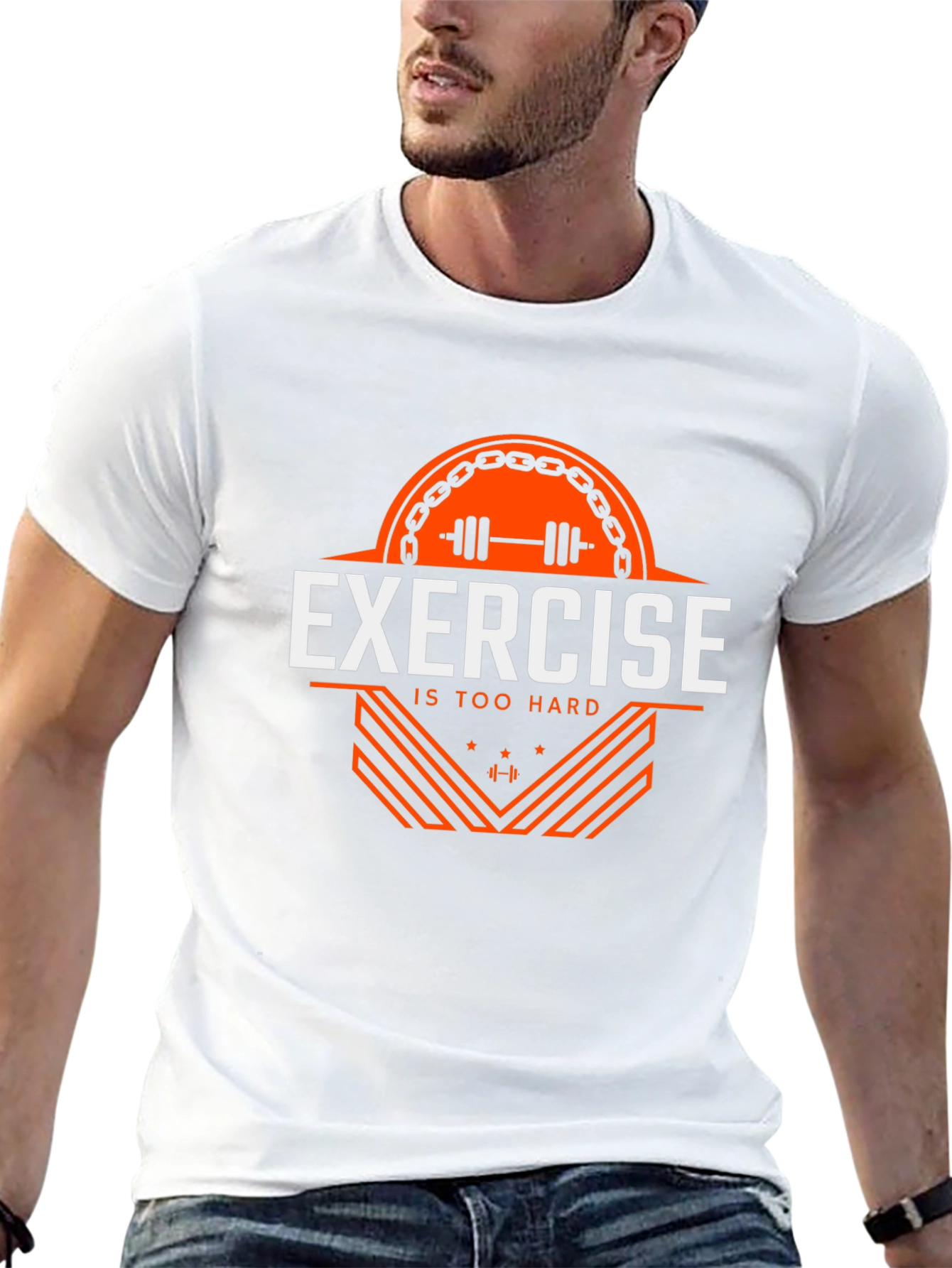 Exercise is Too Hard Graphic Tee - Black