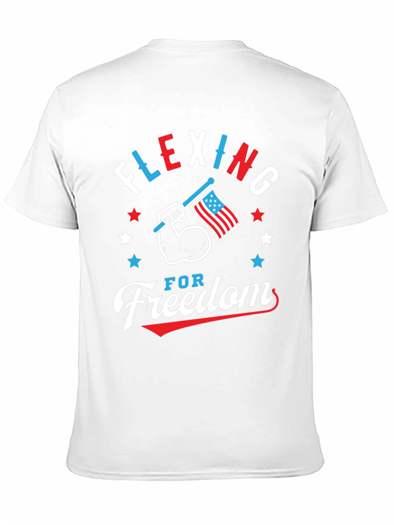 Flexing for Freedom Patriotic T-Shirt
