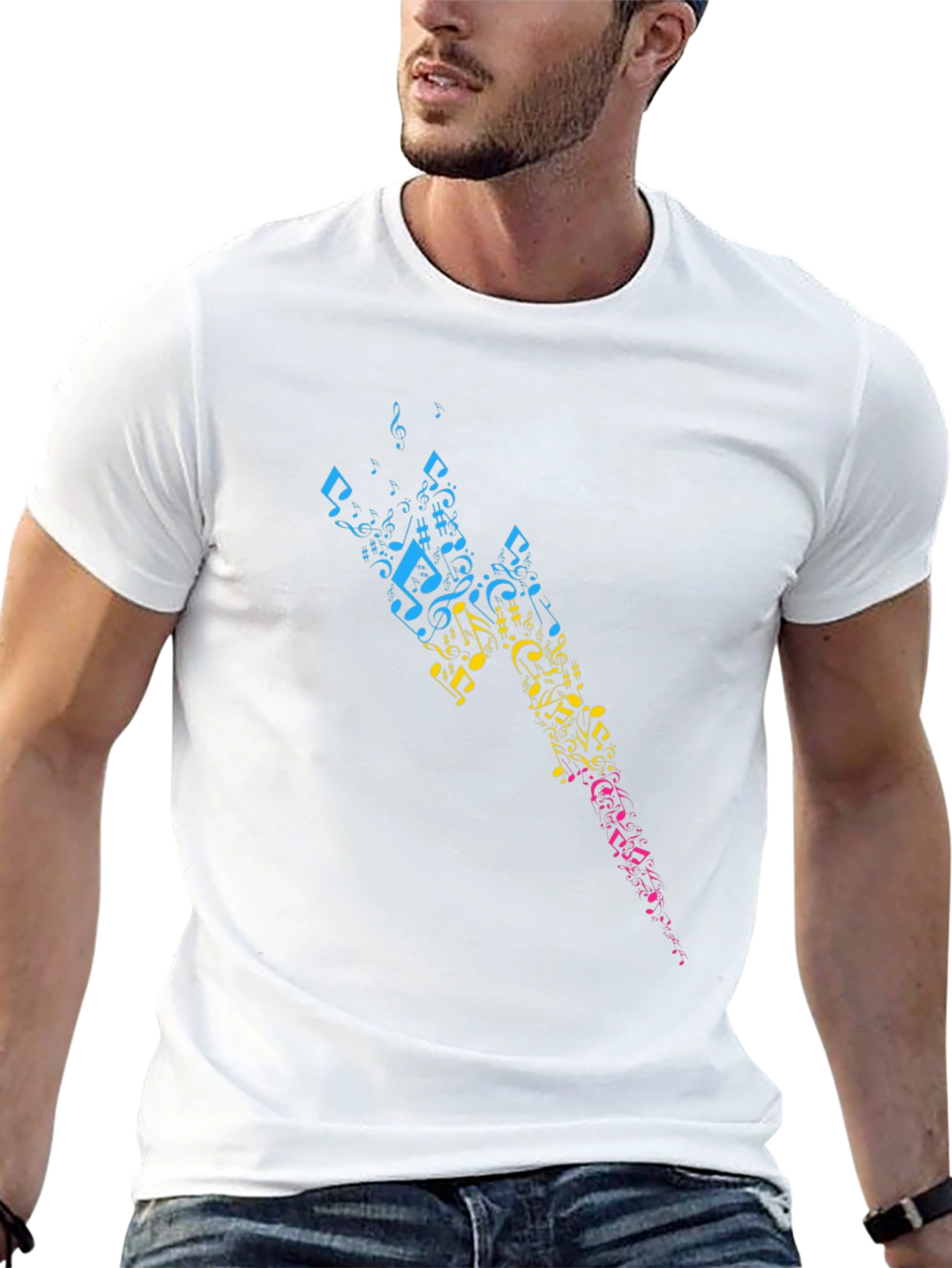 Musical Lightning Bolt Graphic Tee