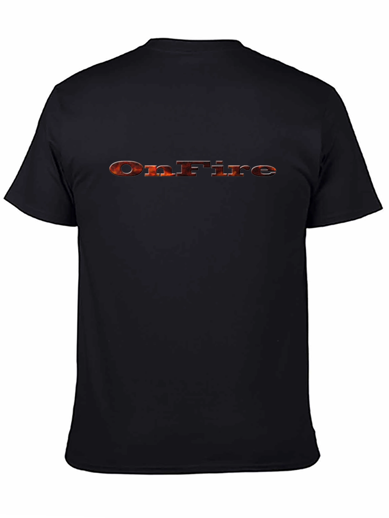 OnFire Graphic Print Black T-Shirt