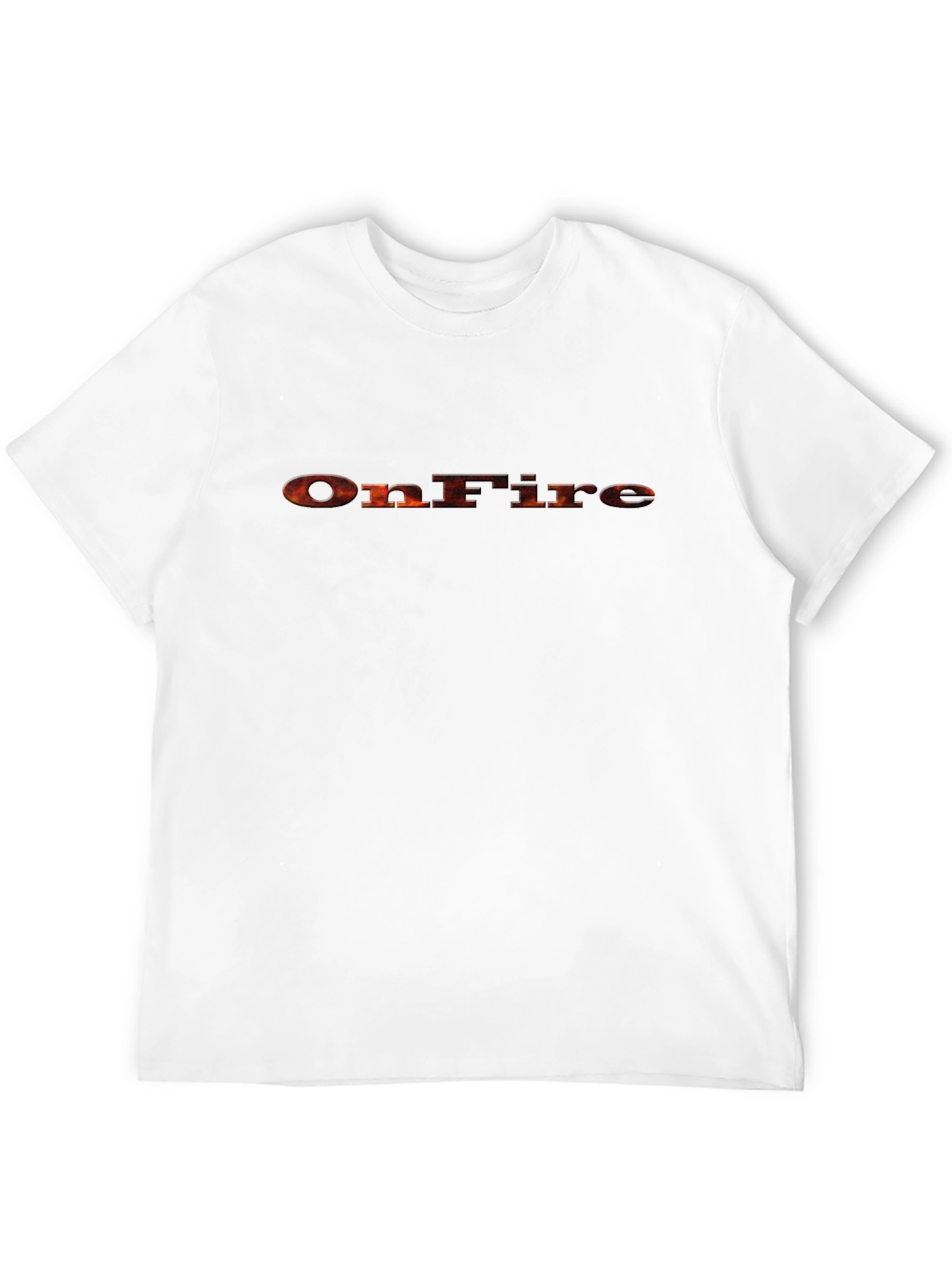 OnFire Graphic Print Black T-Shirt