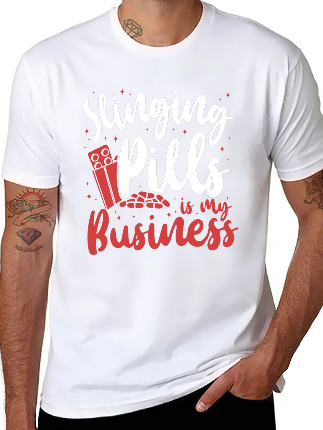 Slinging Pills Funny T-Shirt