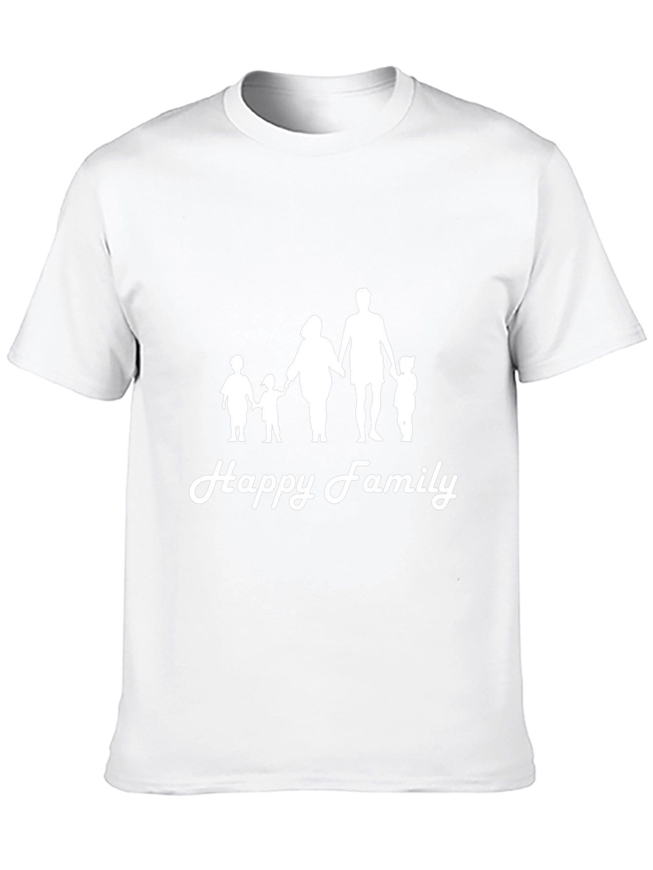 Happy Family Black Graphic Tee