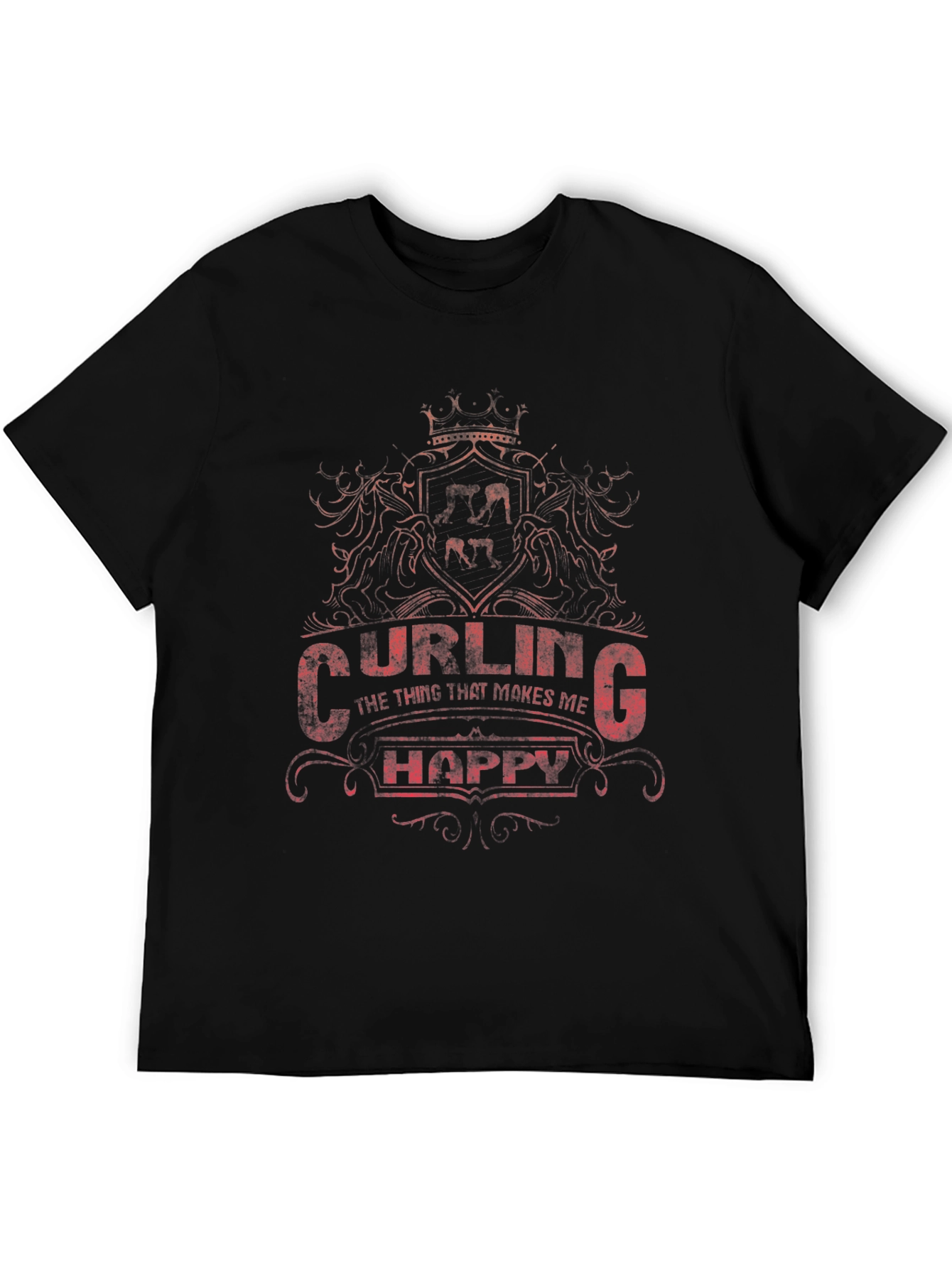 Curling Makes Me Happy T-Shirt