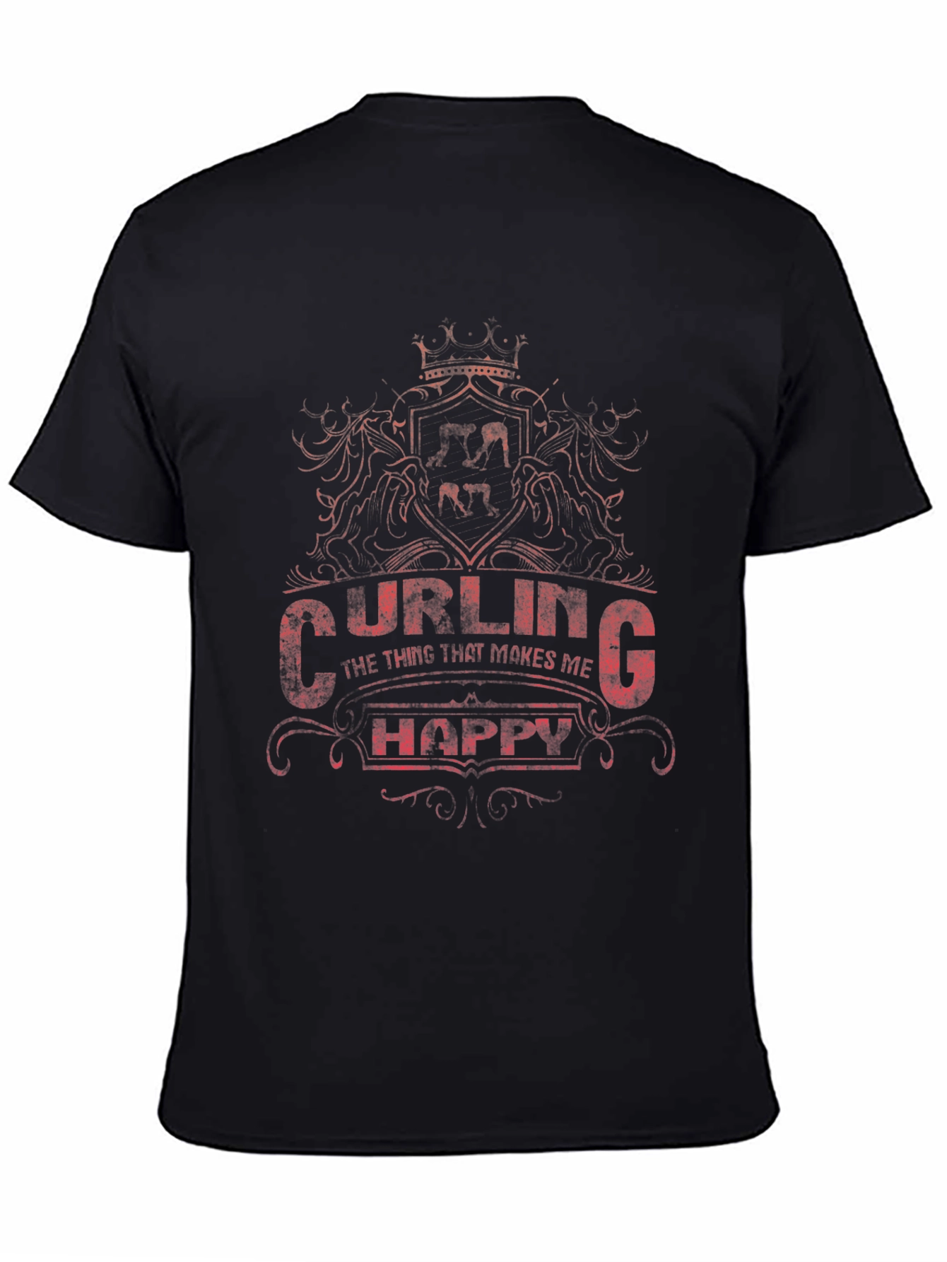 Curling Makes Me Happy T-Shirt