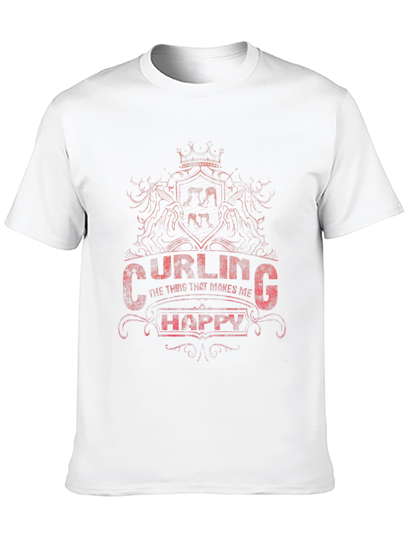 Curling Makes Me Happy T-Shirt