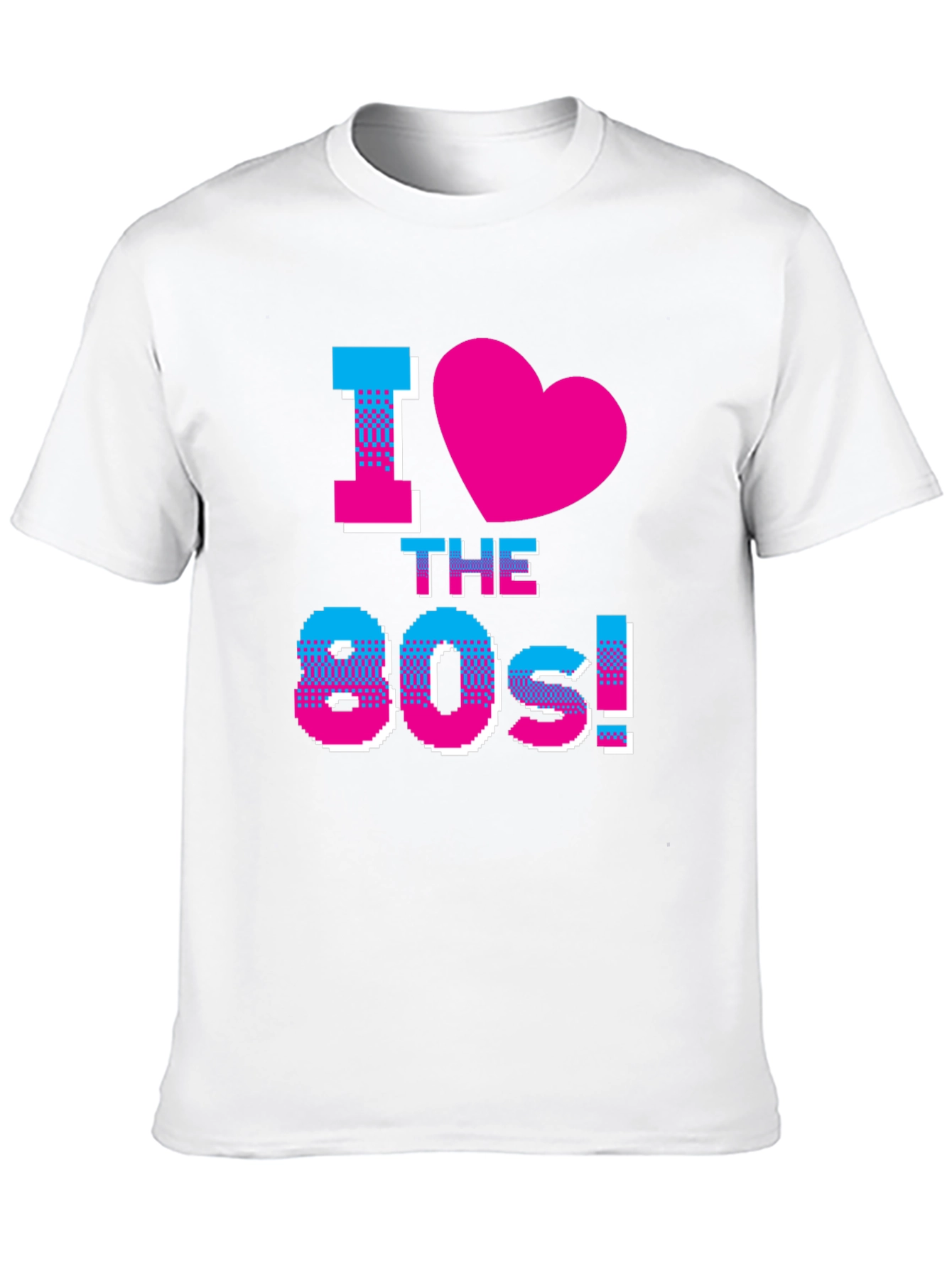 I Love the 80s Retro Graphic Black T-Shirt