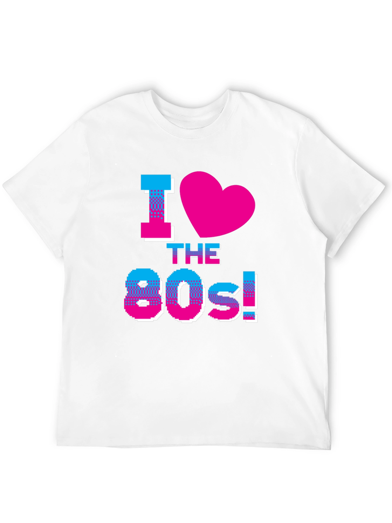 I Love the 80s Retro Graphic Black T-Shirt