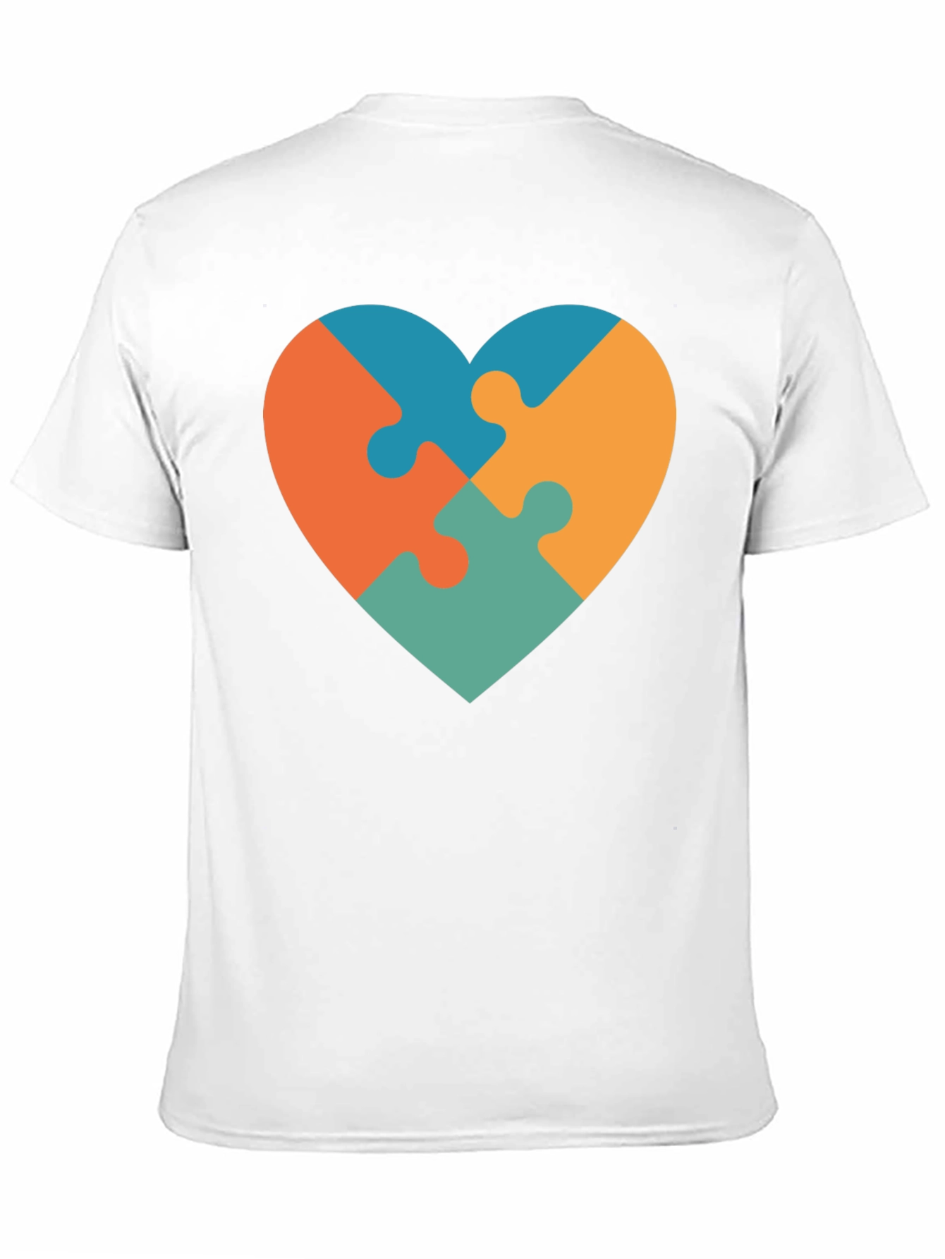 Heart Puzzle Piece T-Shirt - Autism Awareness