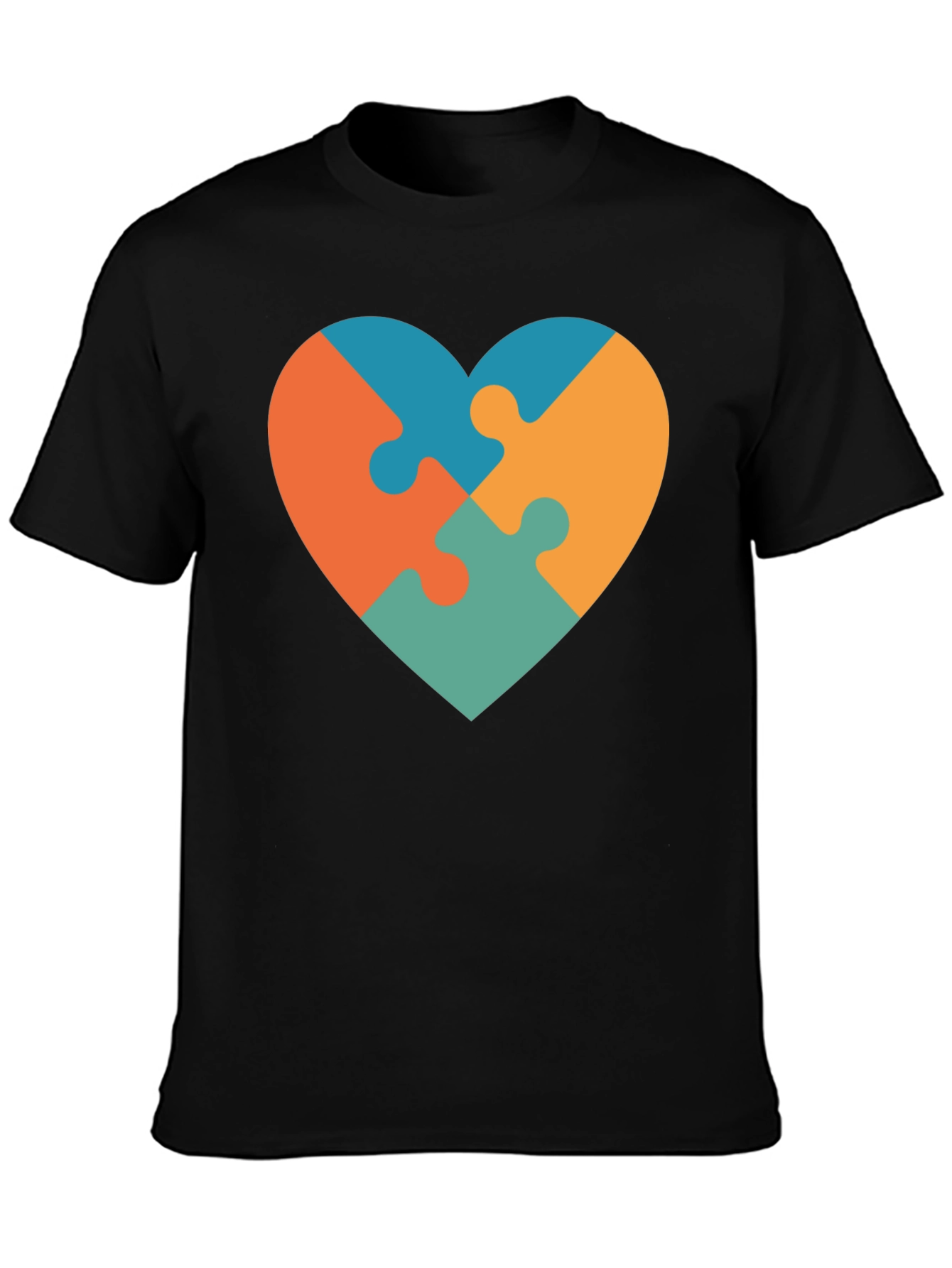 Heart Puzzle Piece T-Shirt - Autism Awareness
