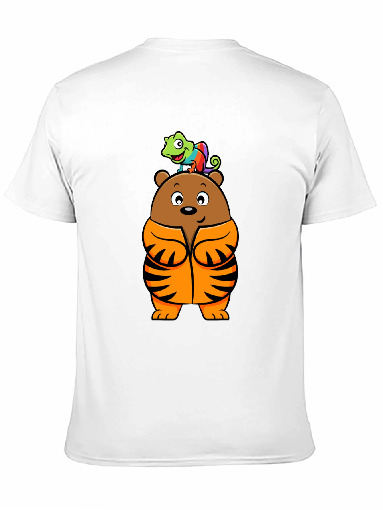 Bear and Chameleon Graphic Tee