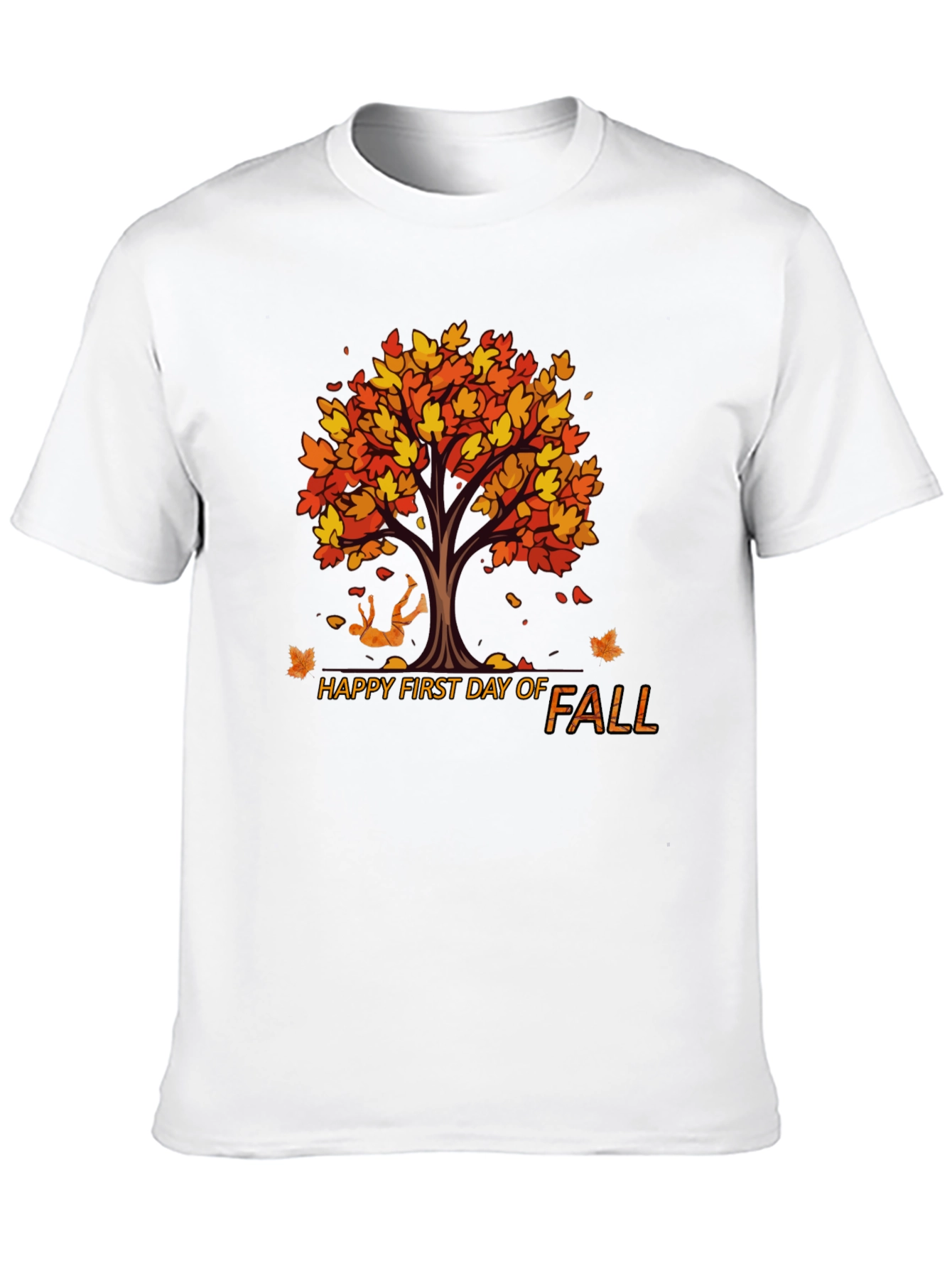 Happy First Day of Fall Black T-Shirt
