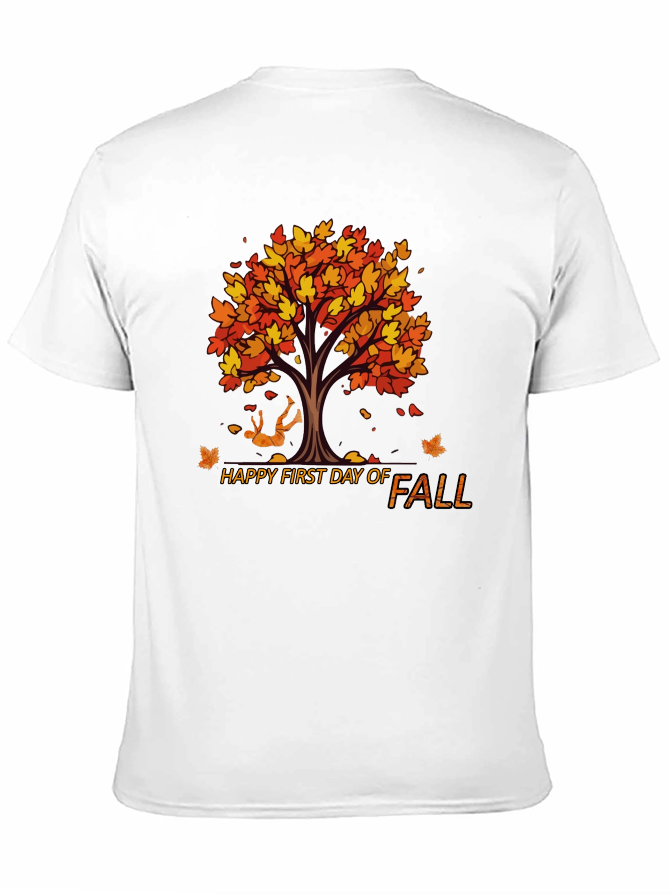 Happy First Day of Fall Black T-Shirt