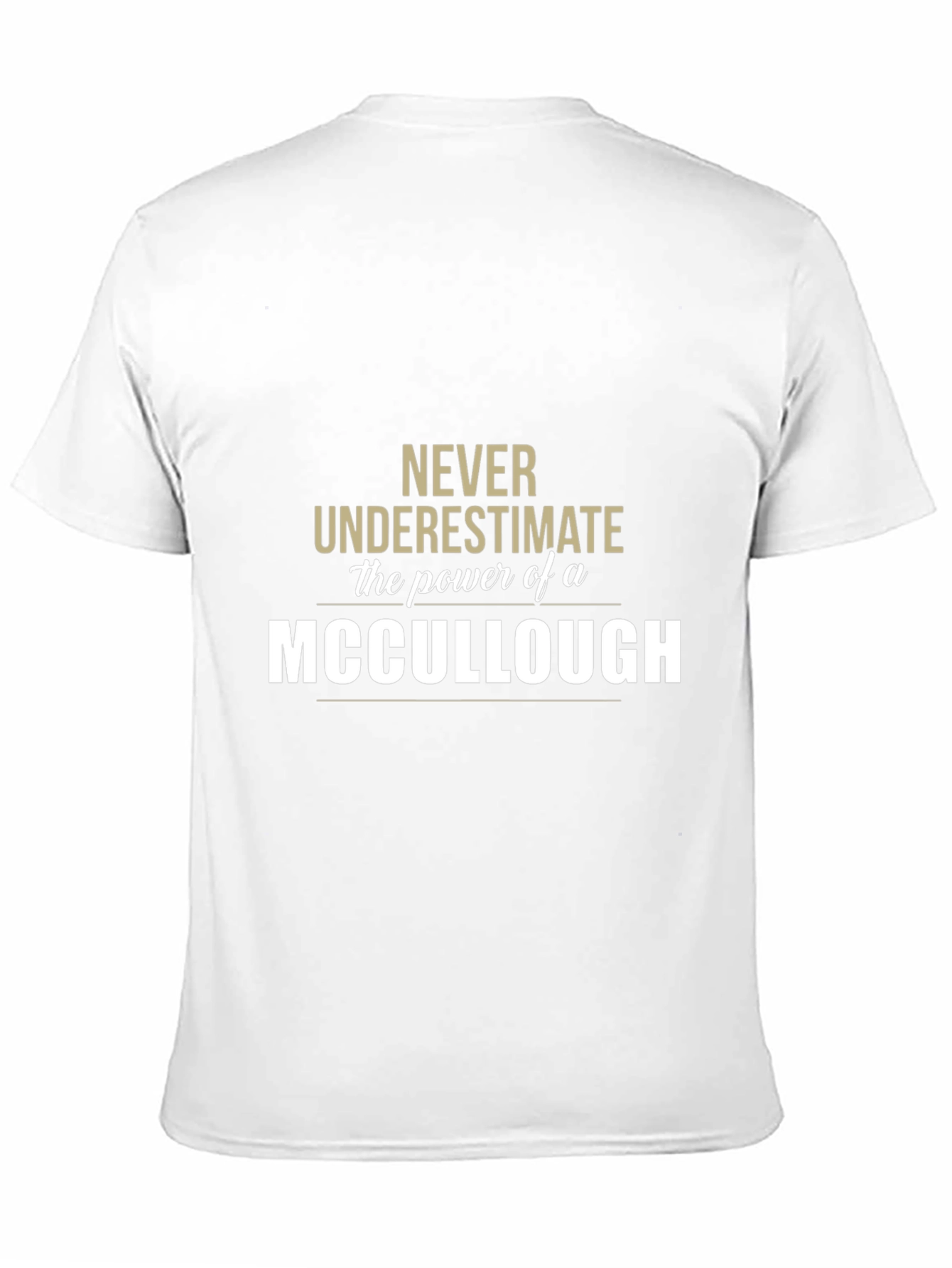 Never Underestimate a MCCULLOUGH T-Shirt