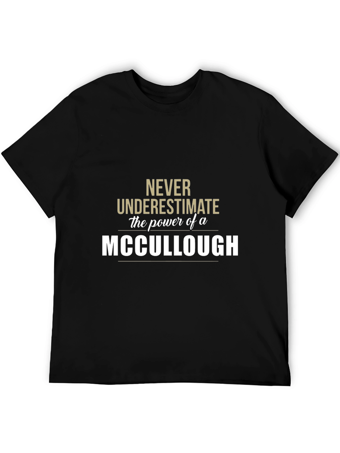 Never Underestimate a MCCULLOUGH T-Shirt
