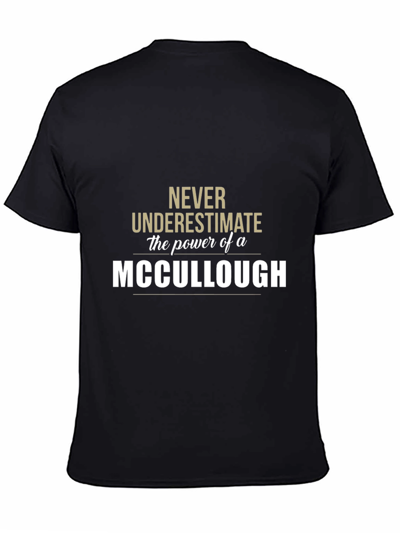 Never Underestimate a MCCULLOUGH T-Shirt