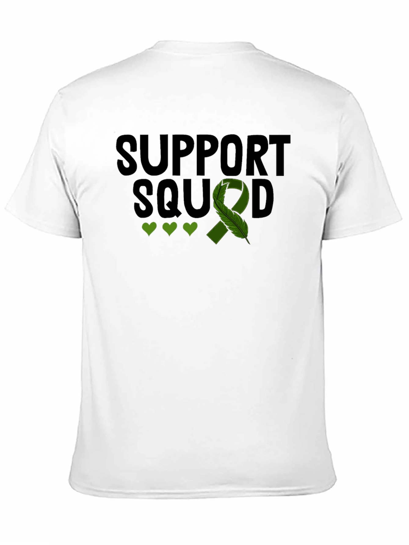 Support Squad T-Shirt - Green Ribbon Mental Health