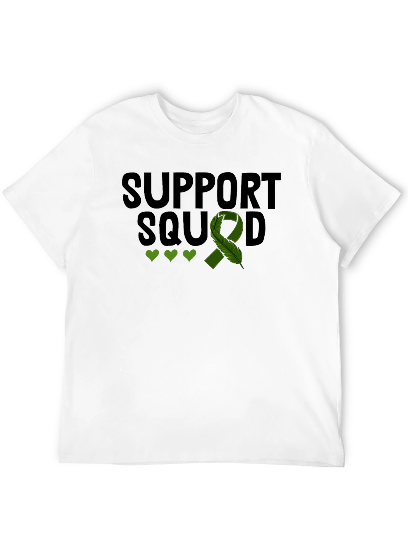 Support Squad T-Shirt - Green Ribbon Mental Health