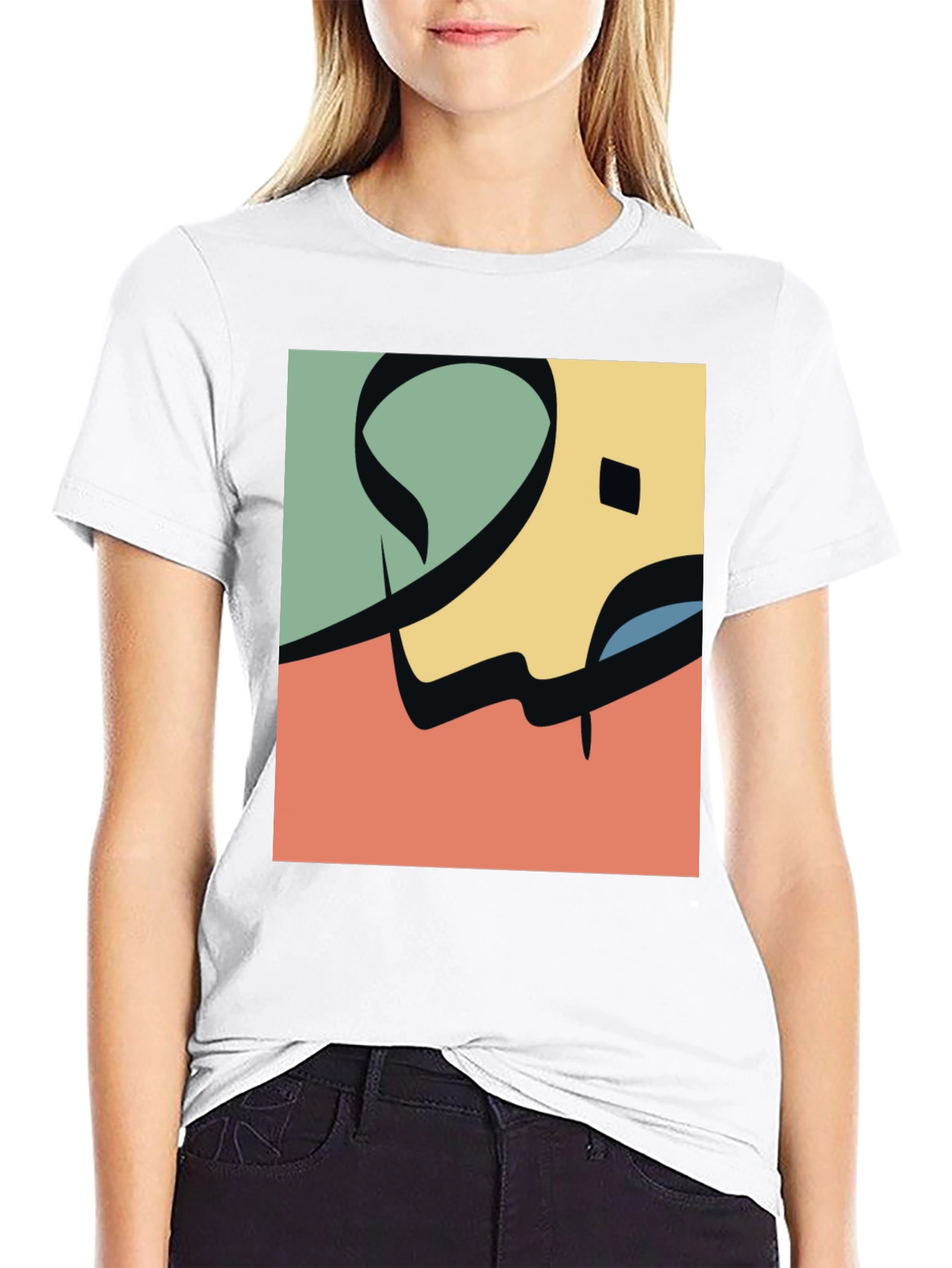 Abstract Arabic Calligraphy Design Tee