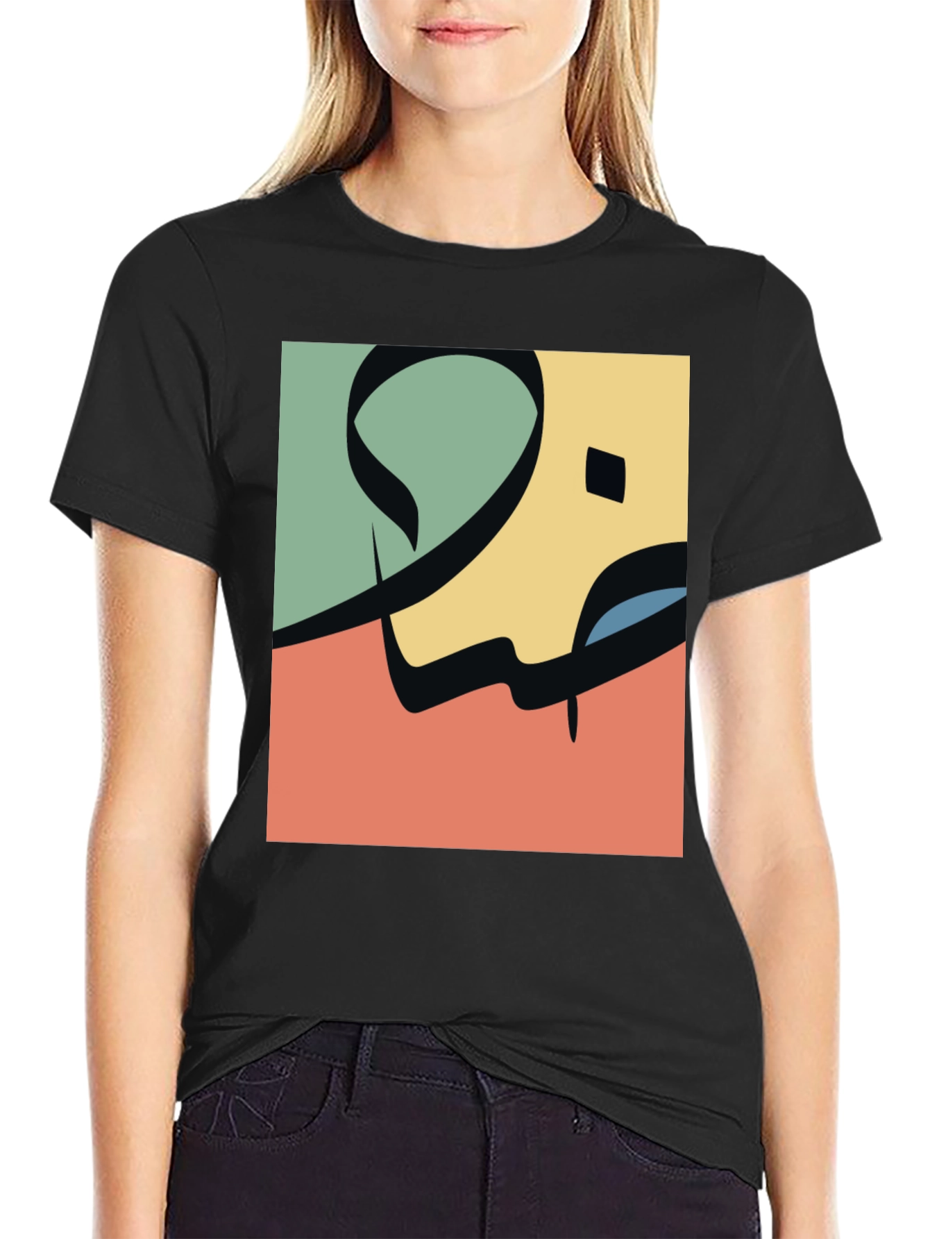 Abstract Arabic Calligraphy Design Tee