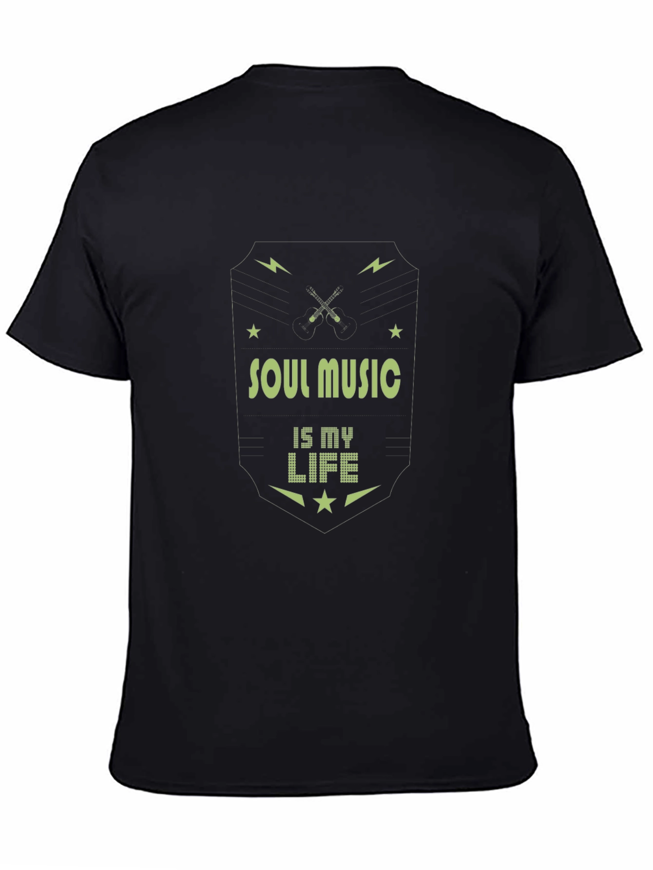 Soul Music Is My Life Graphic Tee - Black