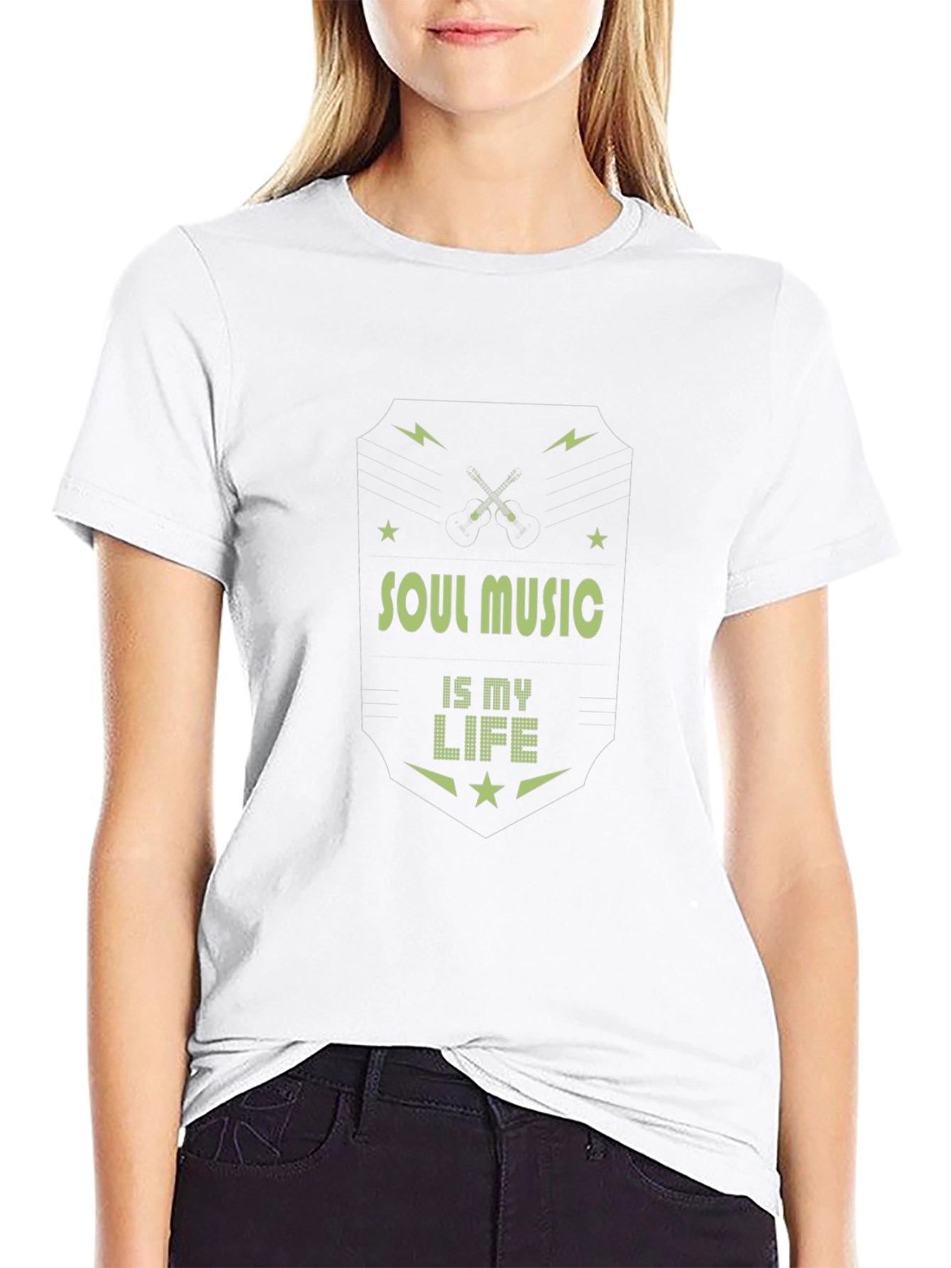 Soul Music Is My Life Graphic Tee - Black